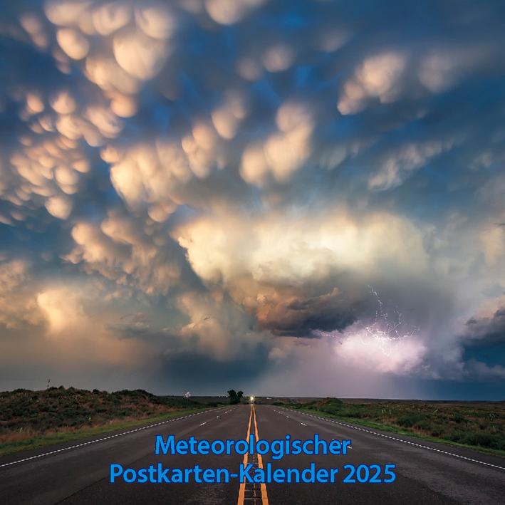 Vorderes Coverbild Meteorologischer Postkarten-Kalender 2025