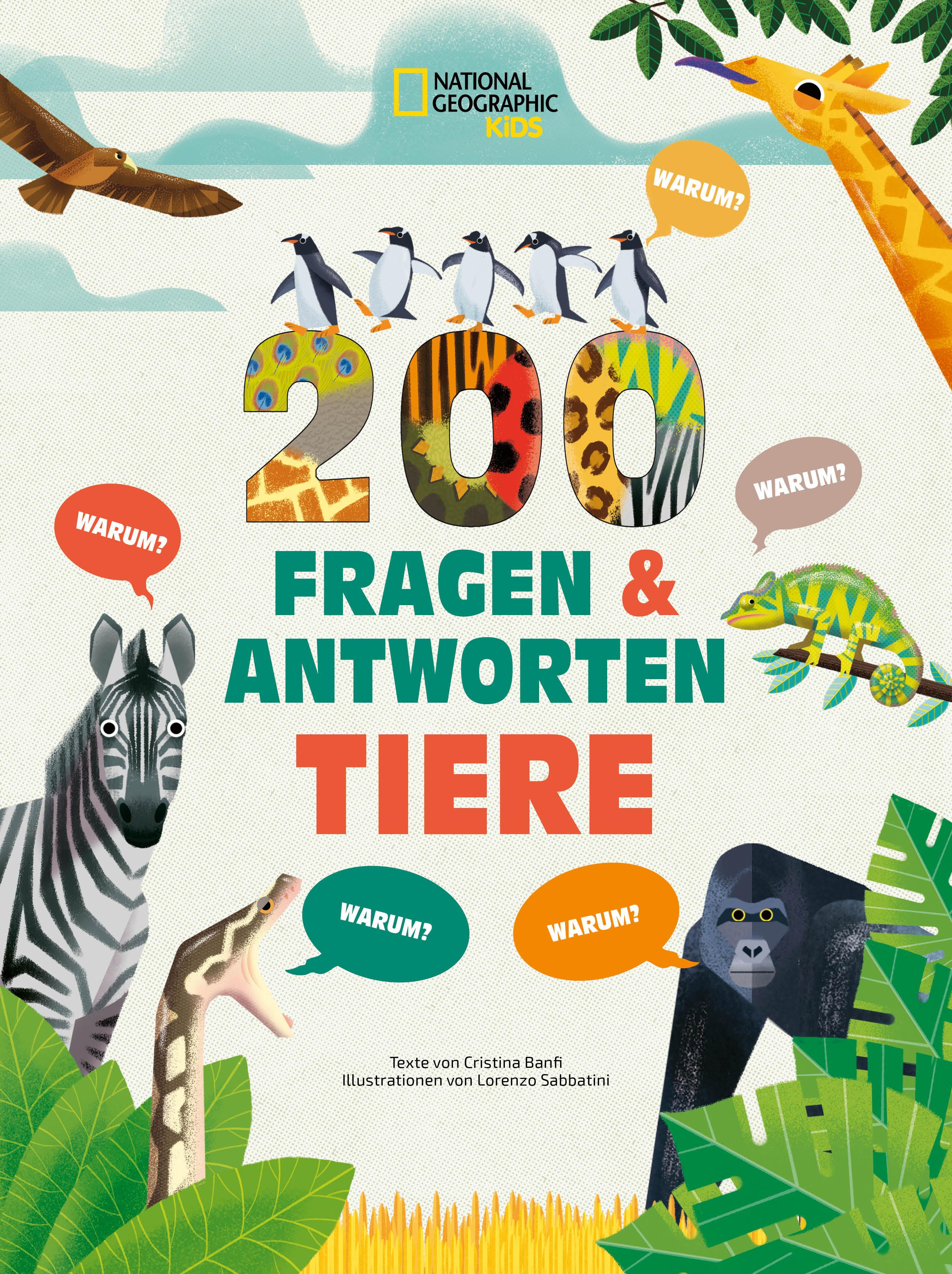 Vorderes Coverbild Tiere. Frage- und Antwortbuch, mit 200 Fragen zu spannenden Naturthemen (200 Fragen & Antworten)