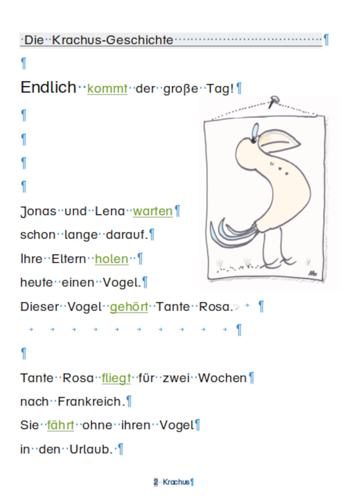 Beispielinhalt (Bild) Krachus, der freche Papagei