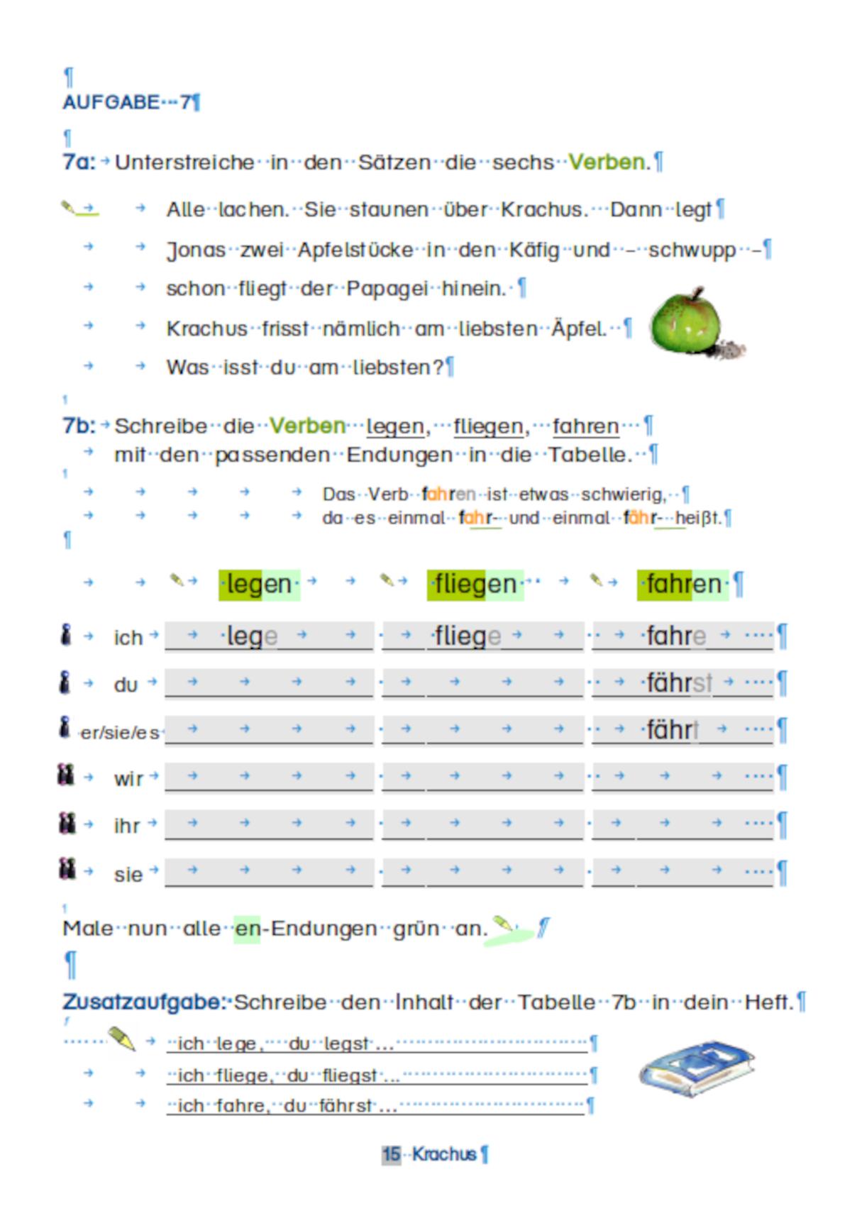 Beispielinhalt (Bild) Krachus, der freche Papagei