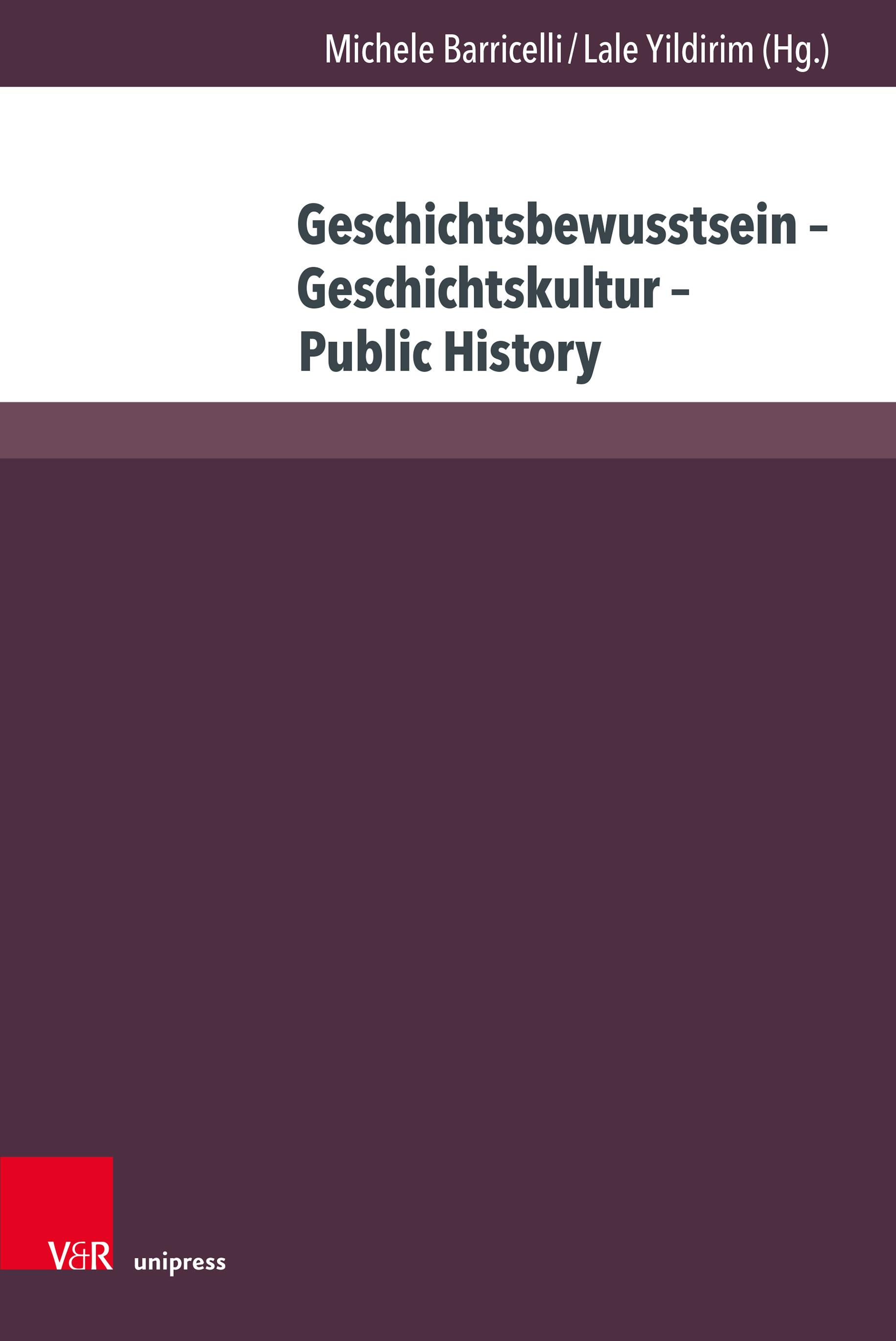 Vorderes Coverbild Geschichtsbewusstsein - Geschichtskultur - Public History