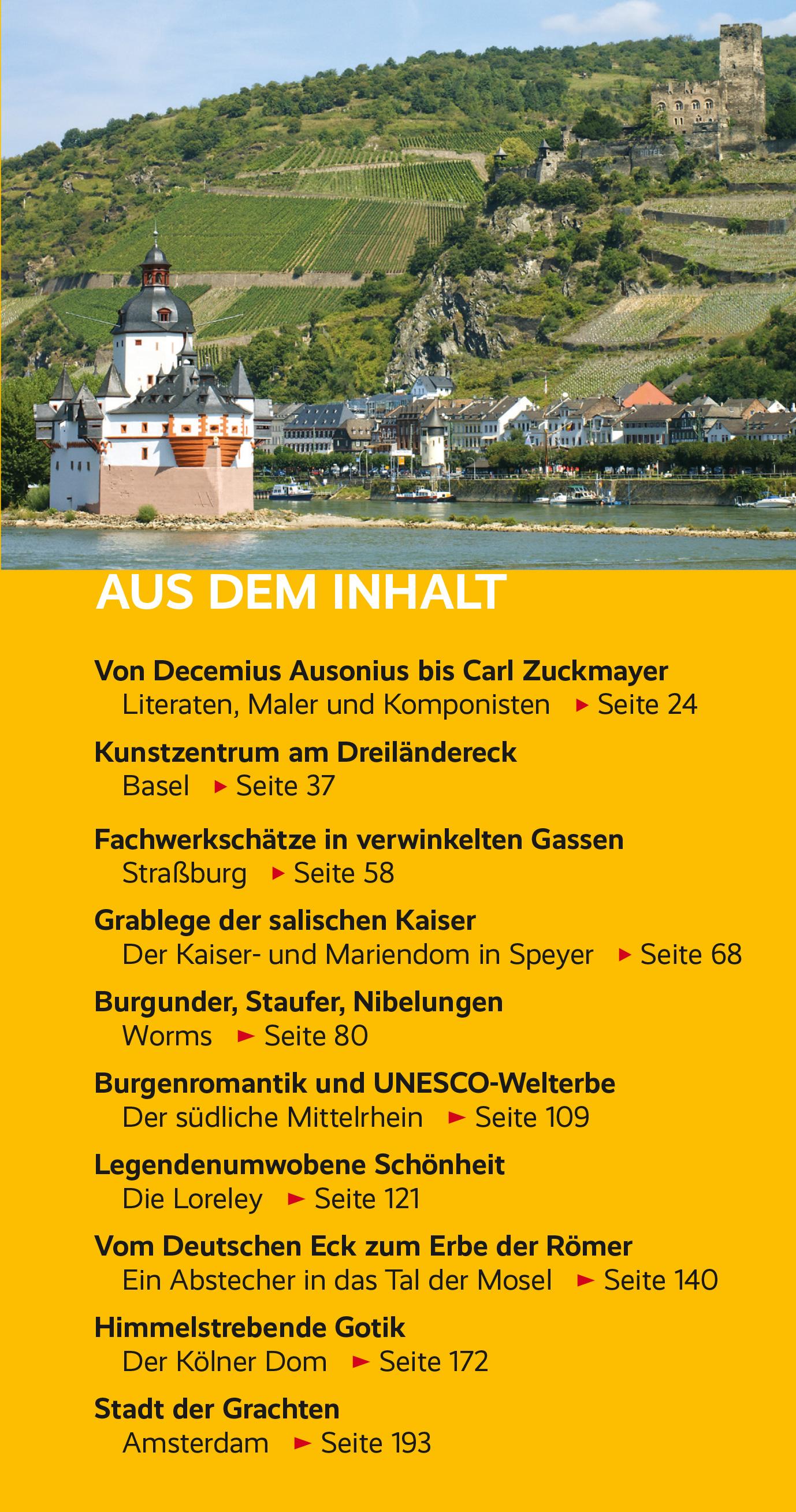 Beispielinhalt (Bild) TRESCHER Reiseführer Flusskreuzfahrten Rhein