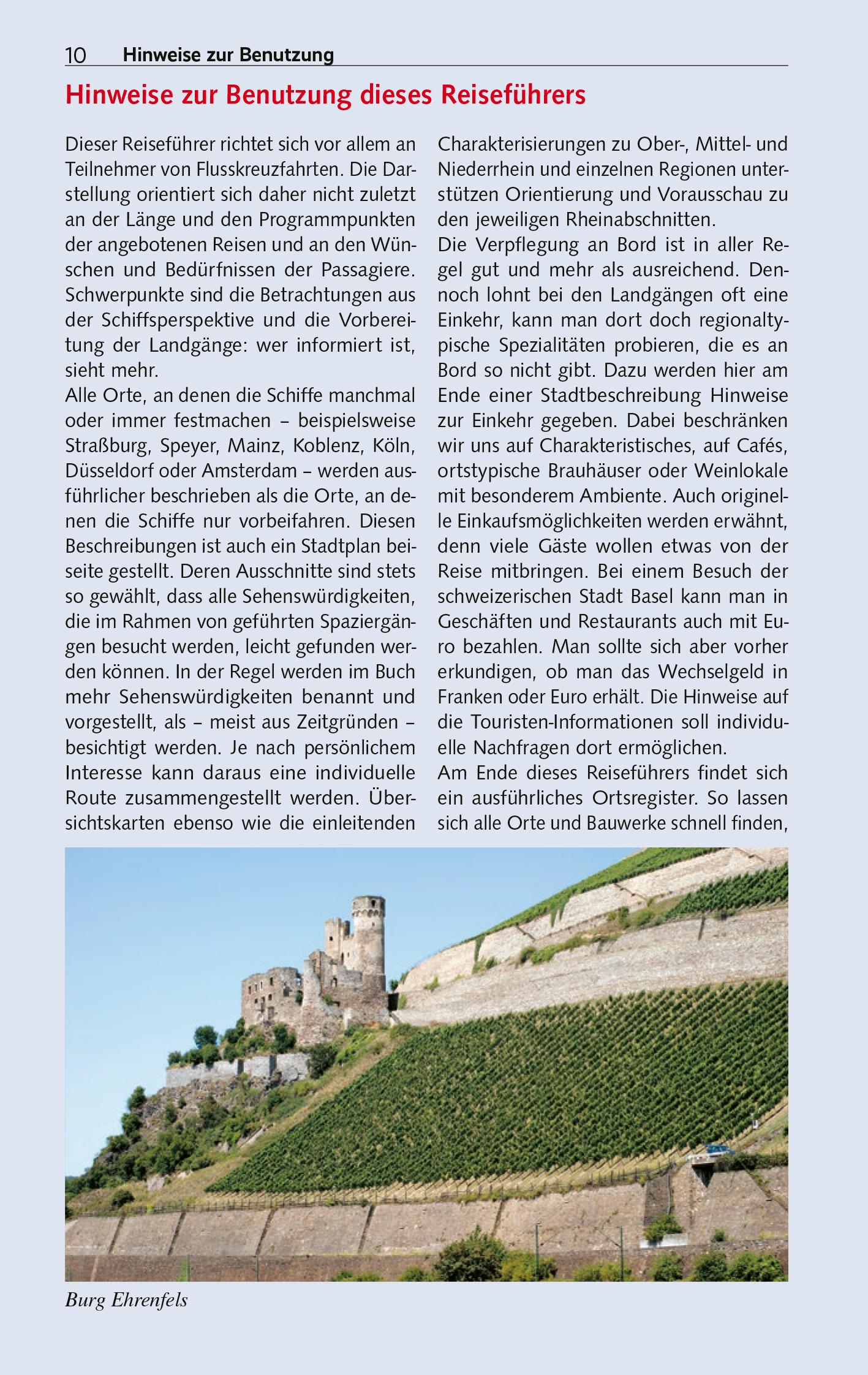 Beispielinhalt (Bild) TRESCHER Reiseführer Flusskreuzfahrten Rhein