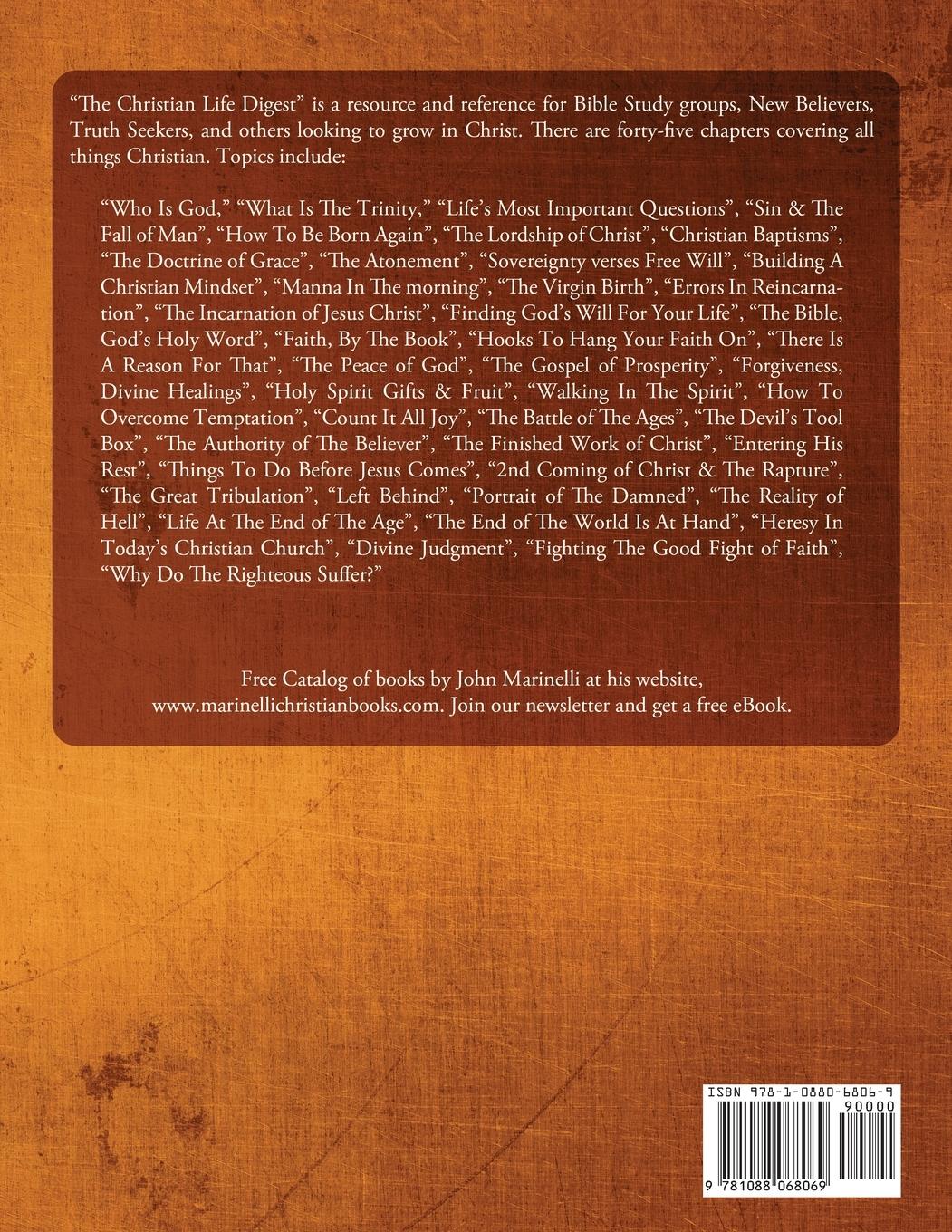 Rückseitencover The Christian Life Digest