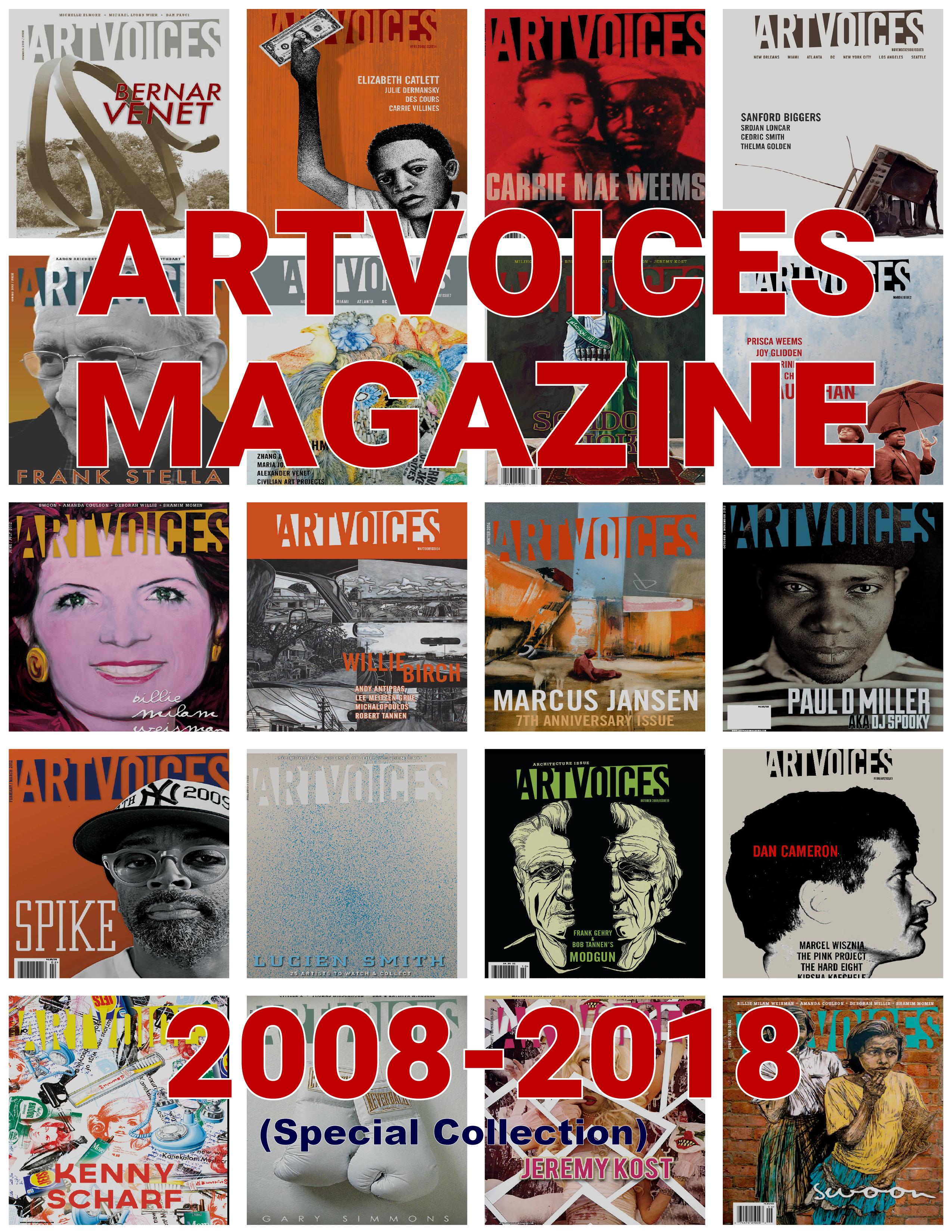 Vorderes Coverbild Artvoices Magazine 2008-2018