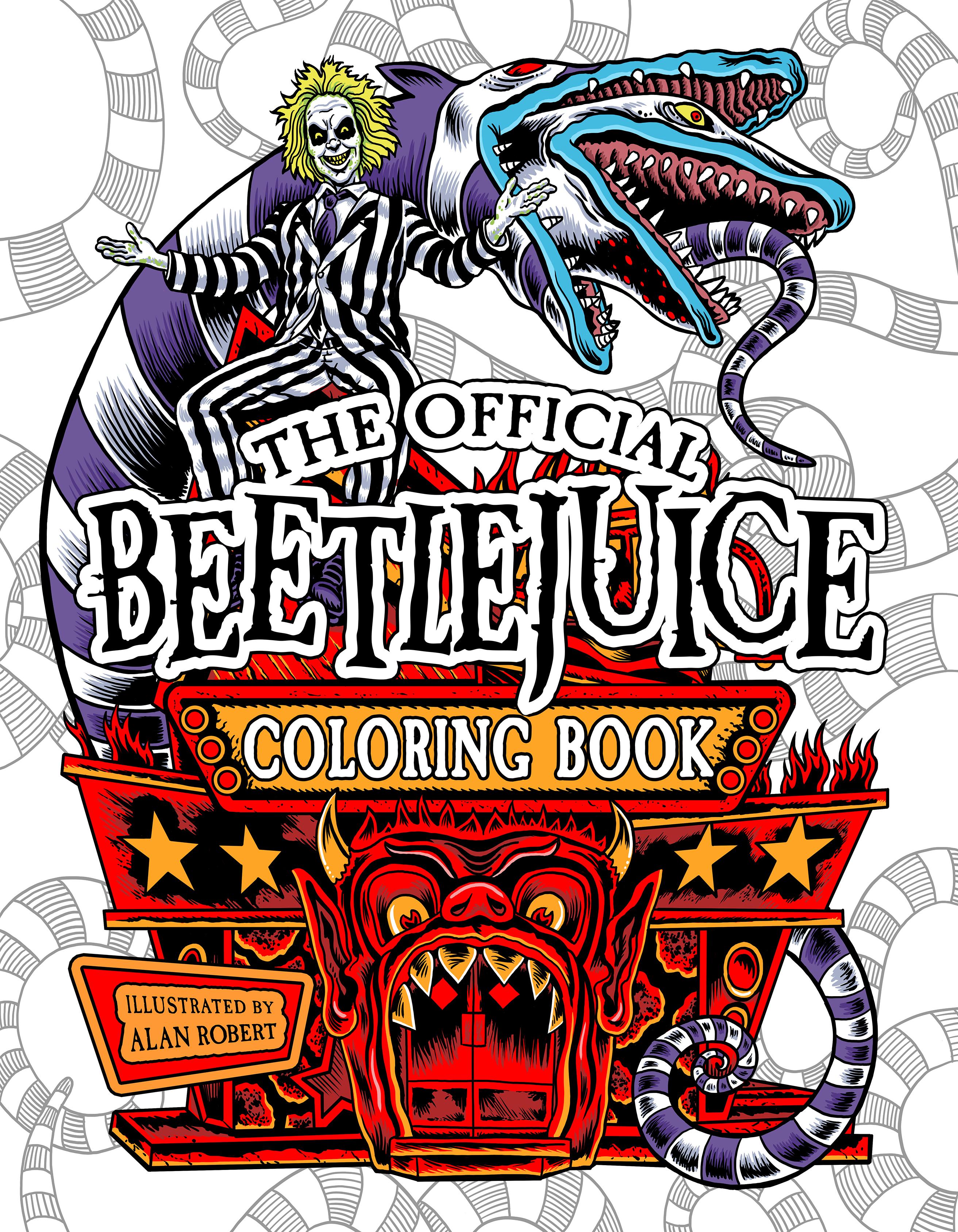 Vorderes Coverbild Beetlejuice: The Official Coloring Book
