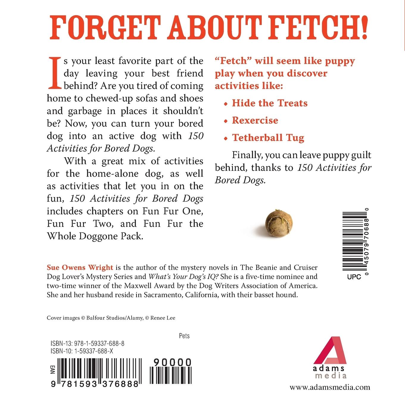 Rückseitencover 150 Activities for Bored Dogs