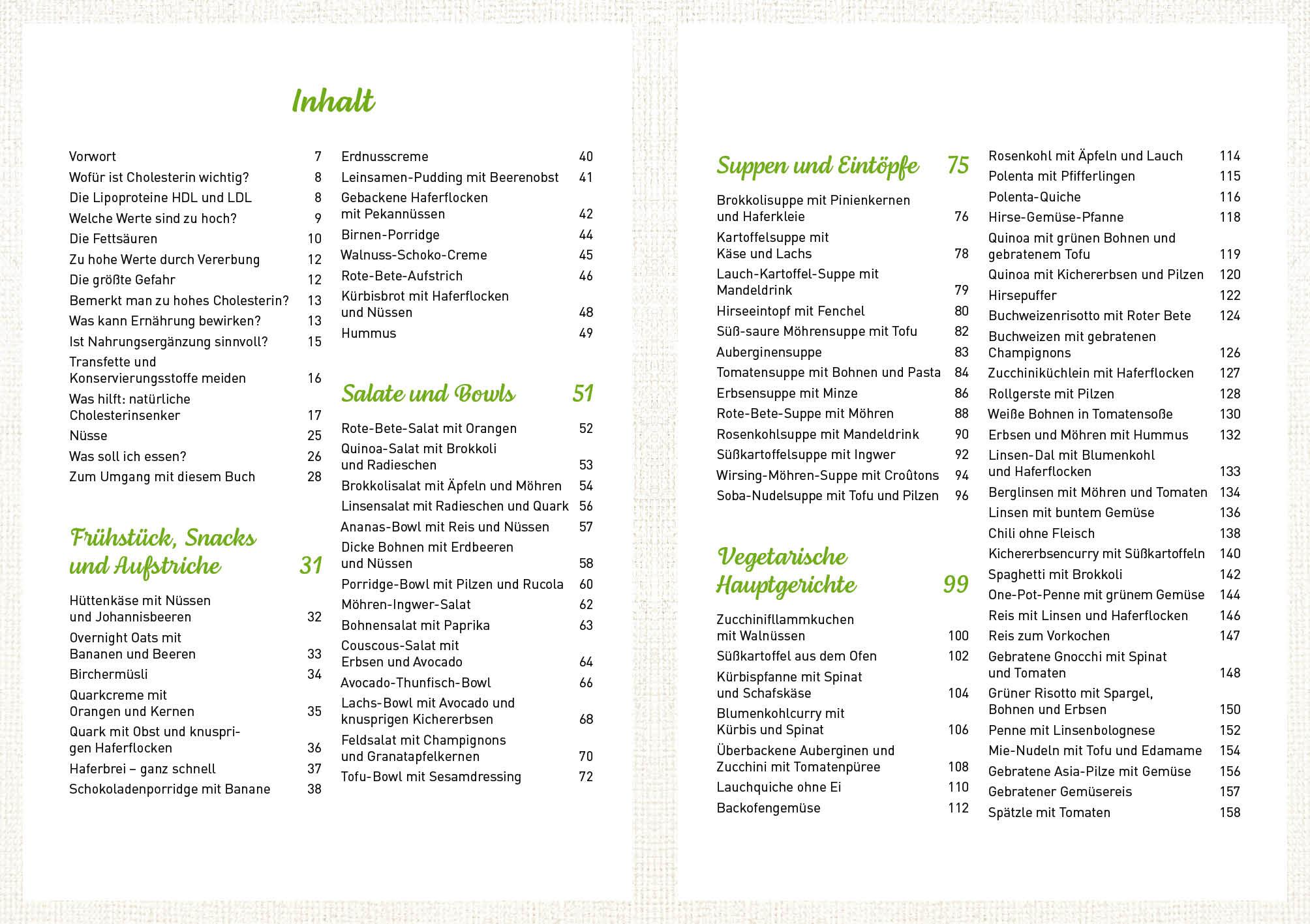 Beispielinhalt (Bild) Richtige Ernährung bei erhöhtem Cholesterinspiegel