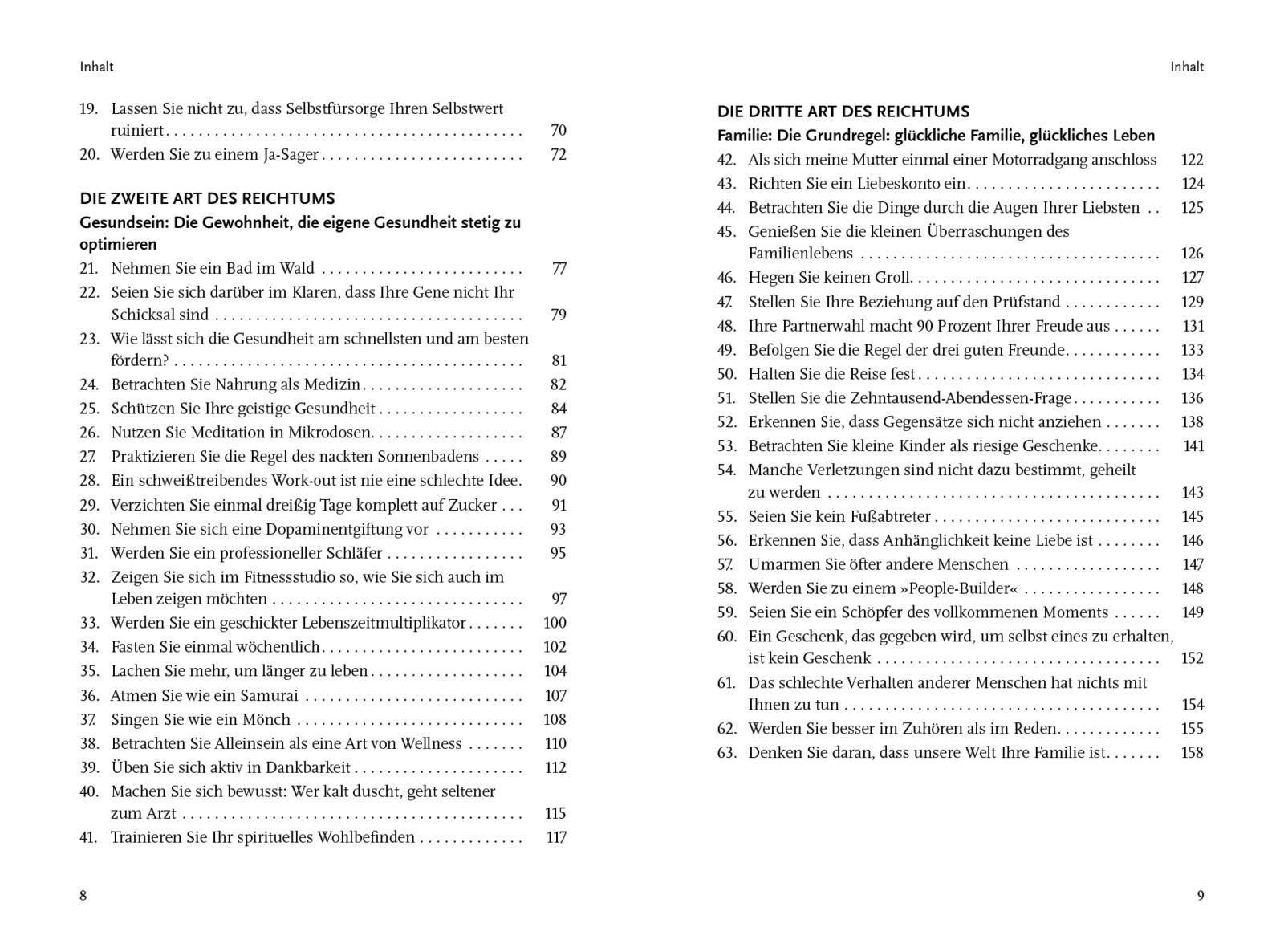 Beispielinhalt (Bild) Reichtum, den du mit Geld nicht kaufen kannst