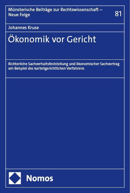 Vorderes Coverbild Ökonomik vor Gericht