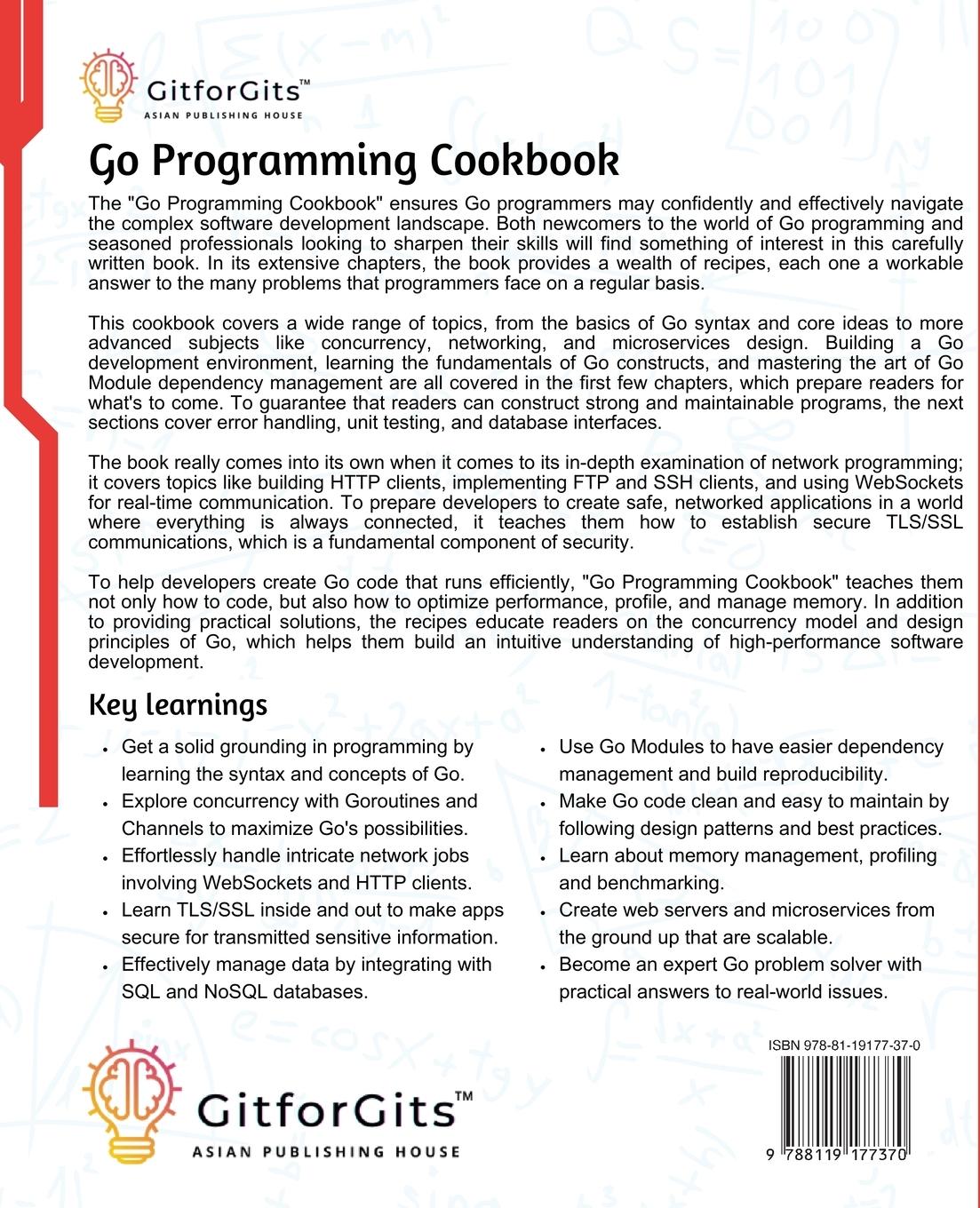 Rückseitencover Go Programming Cookbook