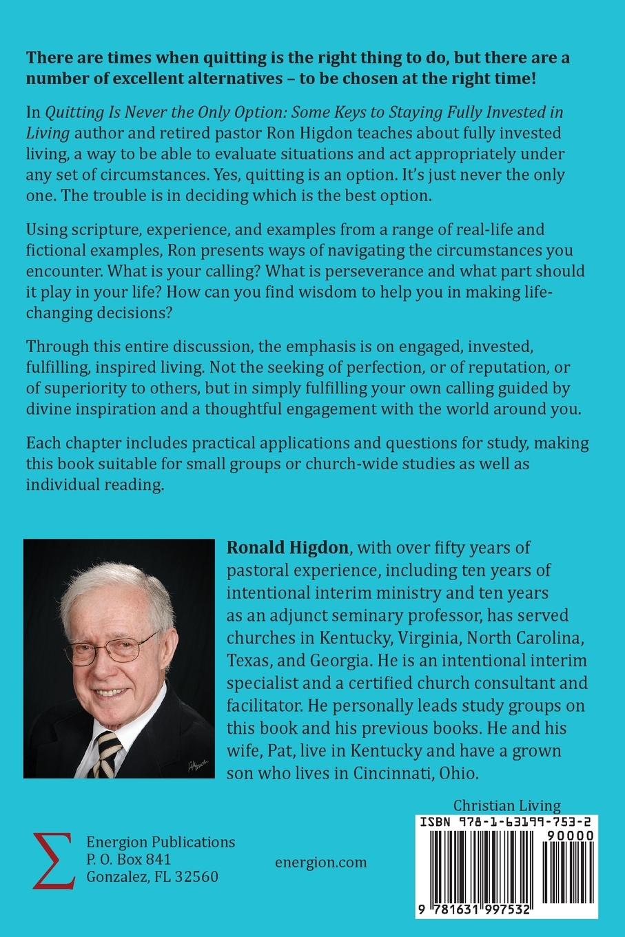 Rückseitencover Quitting Is Never the Only Option