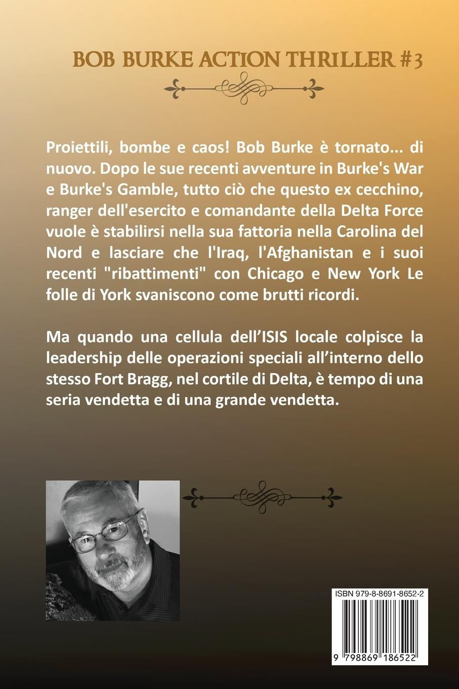 Rückseitencover Burke's Revenge, in italiano