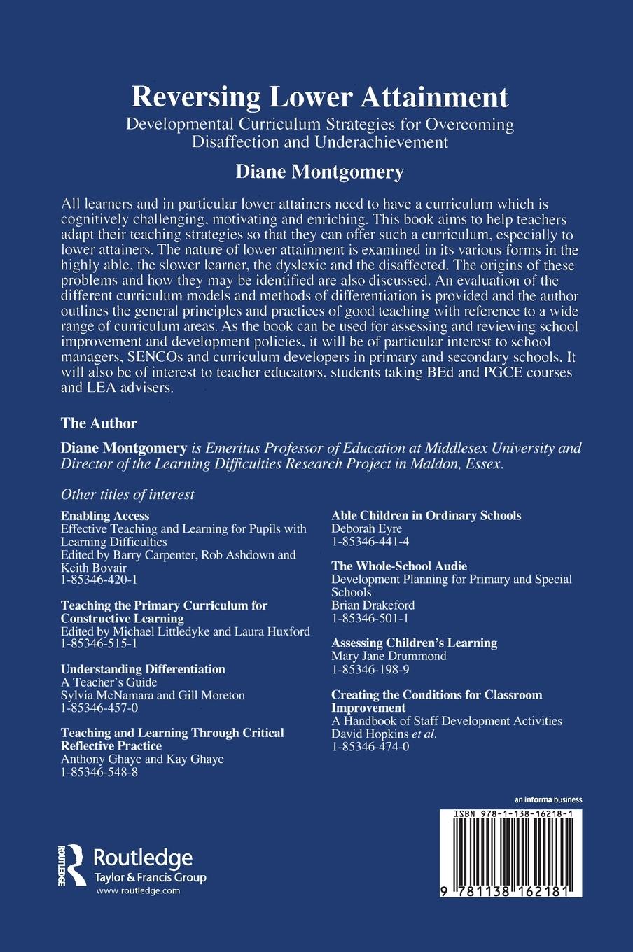 Rückseitencover Reversing Lower Attainment