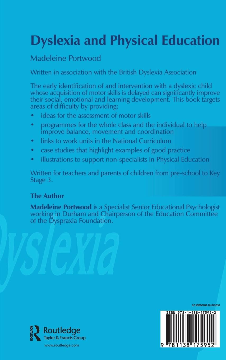 Rückseitencover Dyslexia and Physical Education