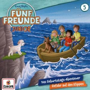 Vorderes Coverbild Fünf Freunde Junior 05: Das Geburtstags-Abenteuer / Gefahr auf den Klippen