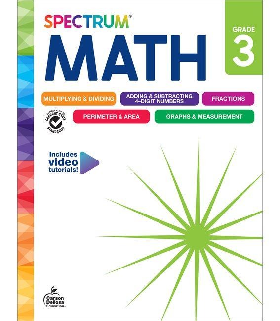 Anderes Coverbild Spectrum Math Workbook, Grade 3