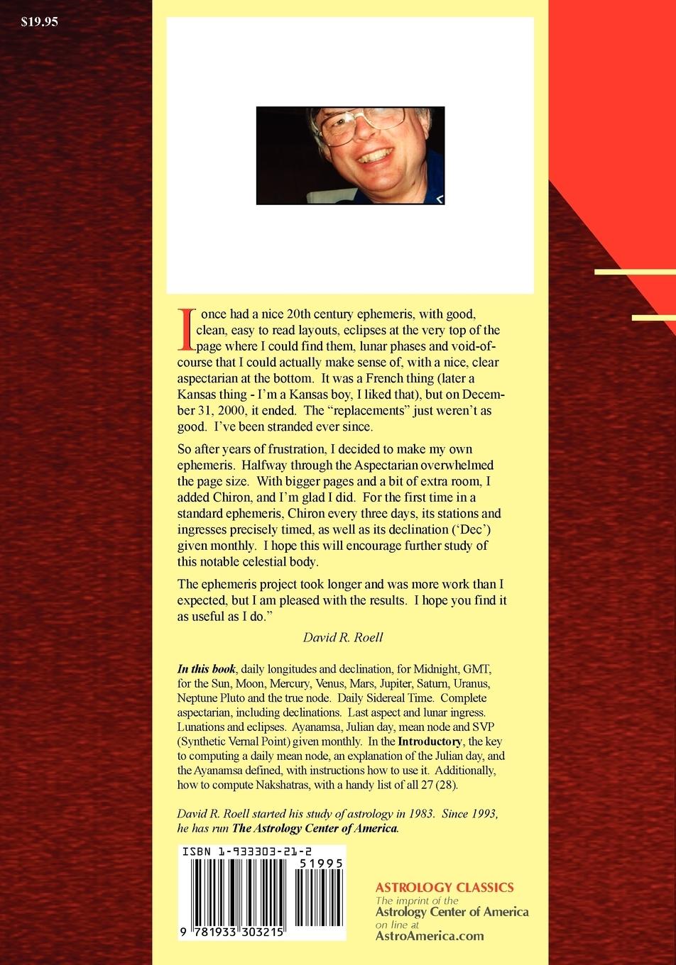 Rückseitencover Astroamerica's Daily Ephemeris 2010-2020 Midnight