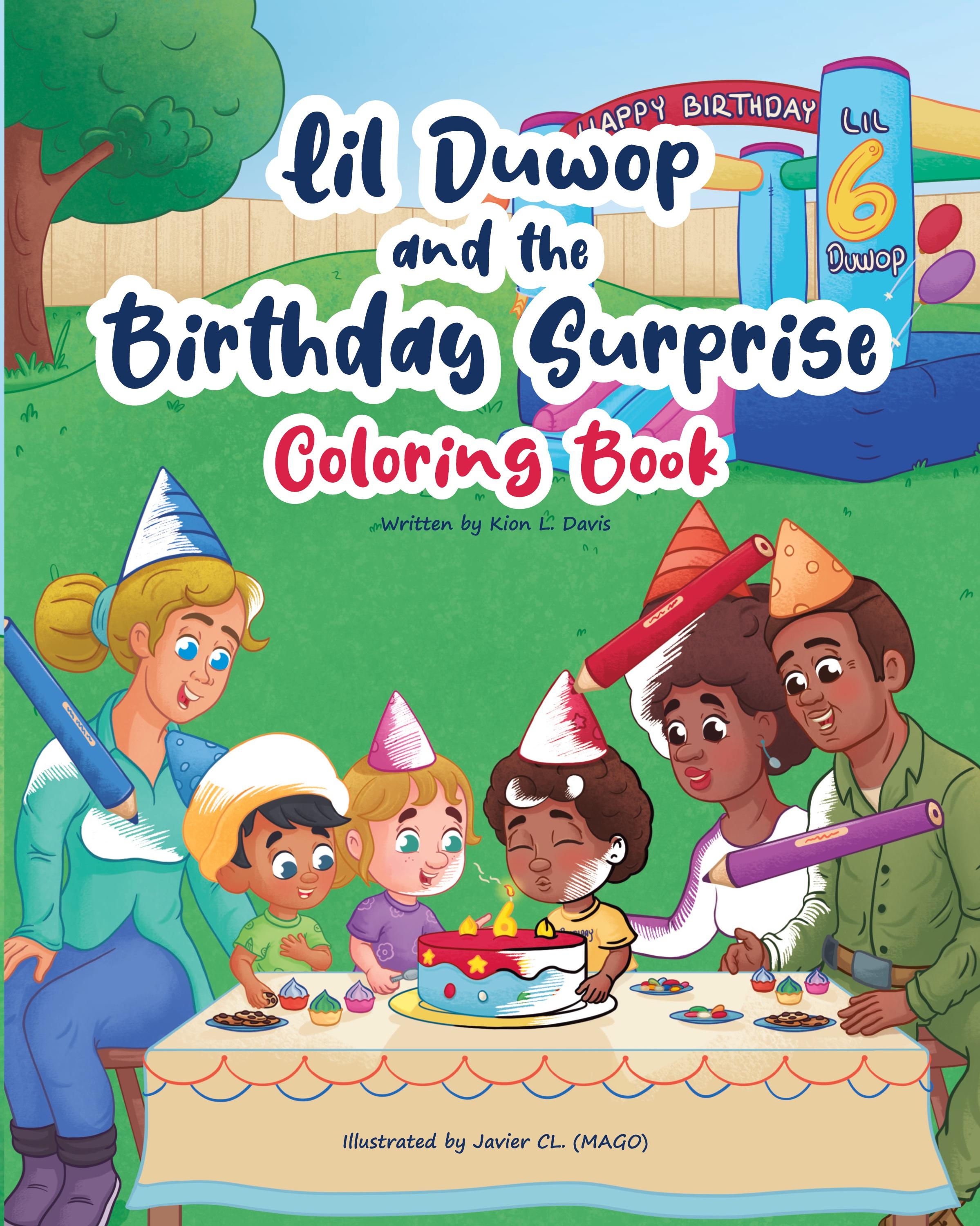 Vorderes Coverbild Lil Duwop and the Birthday Surprise Coloring Book