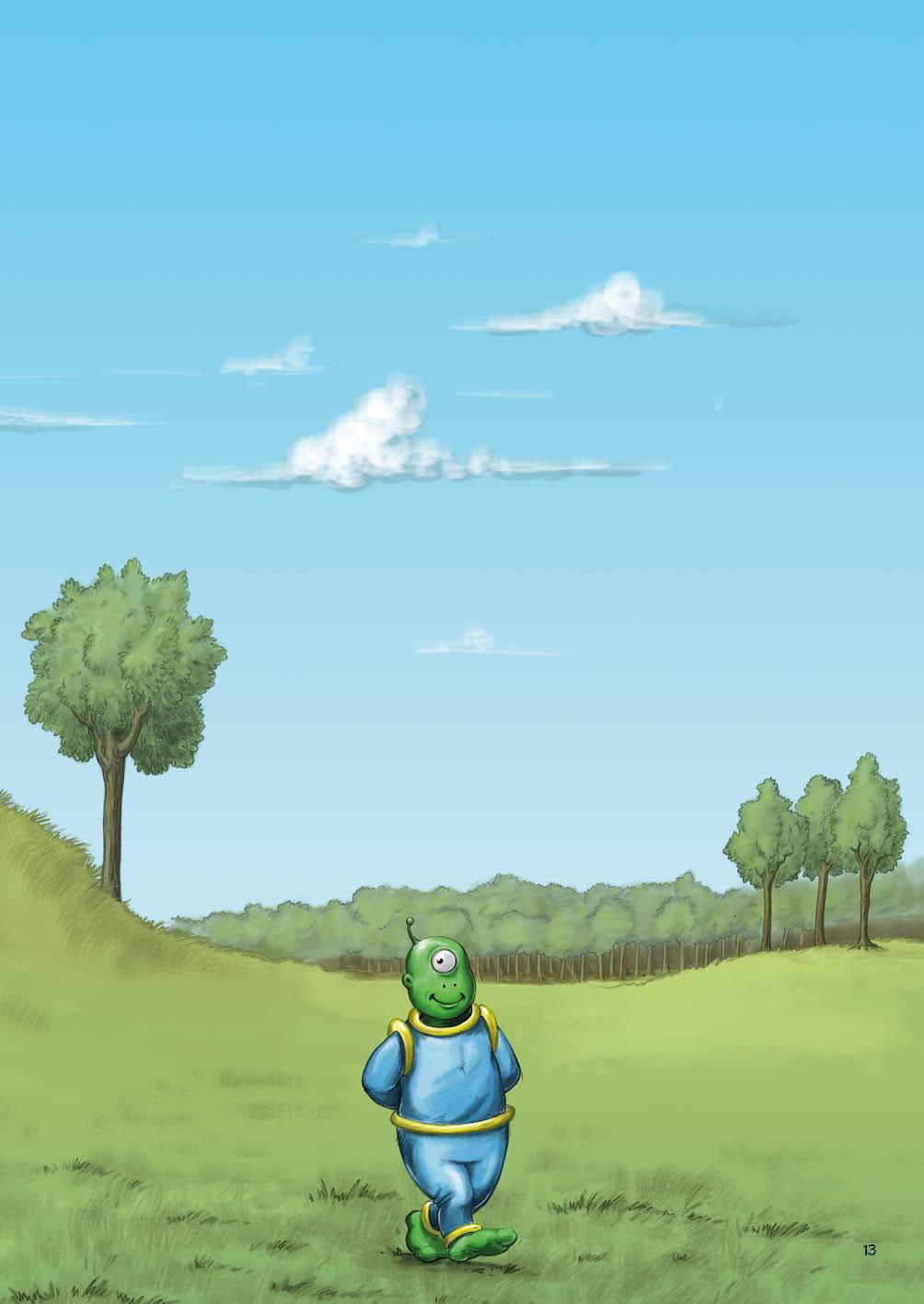 Beispielinhalt (Bild) Falscher Planet