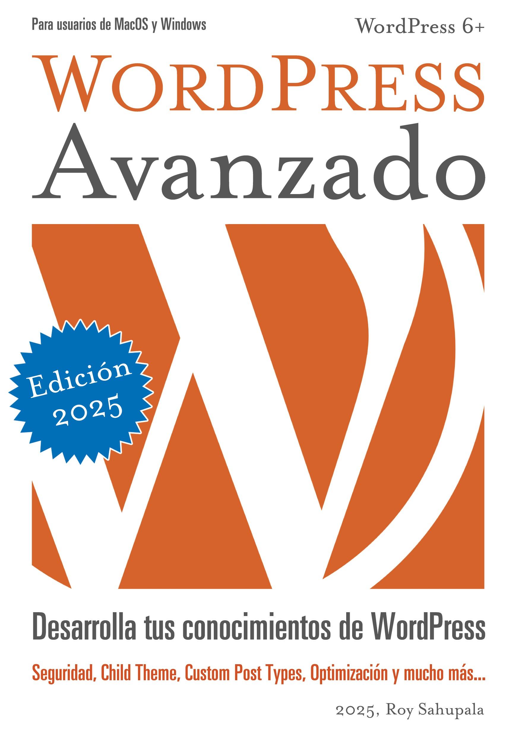 Vorderes Coverbild WordPress Avanzado