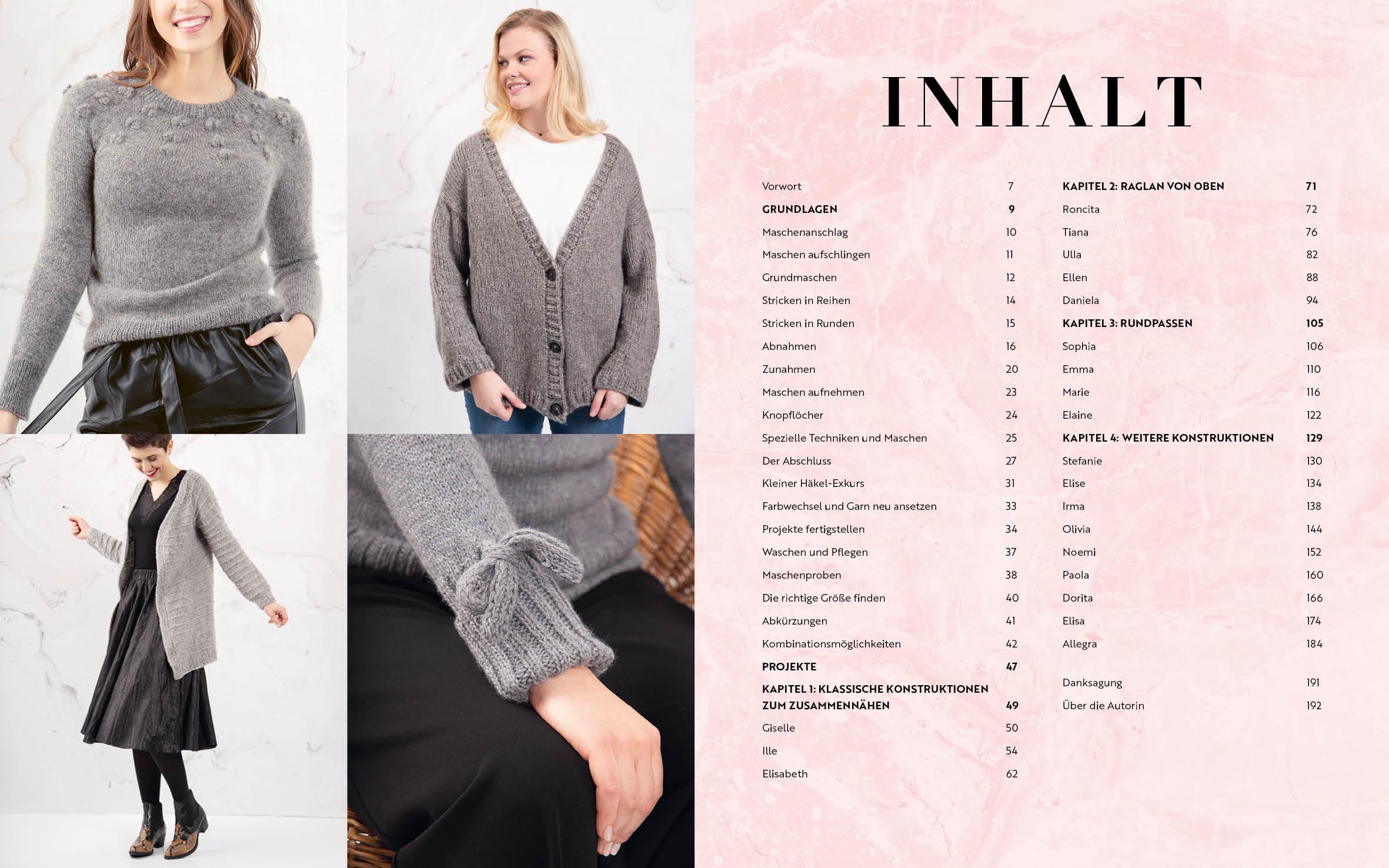 Beispielinhalt (Bild) Pullover stricken - Das Grundlagenwerk