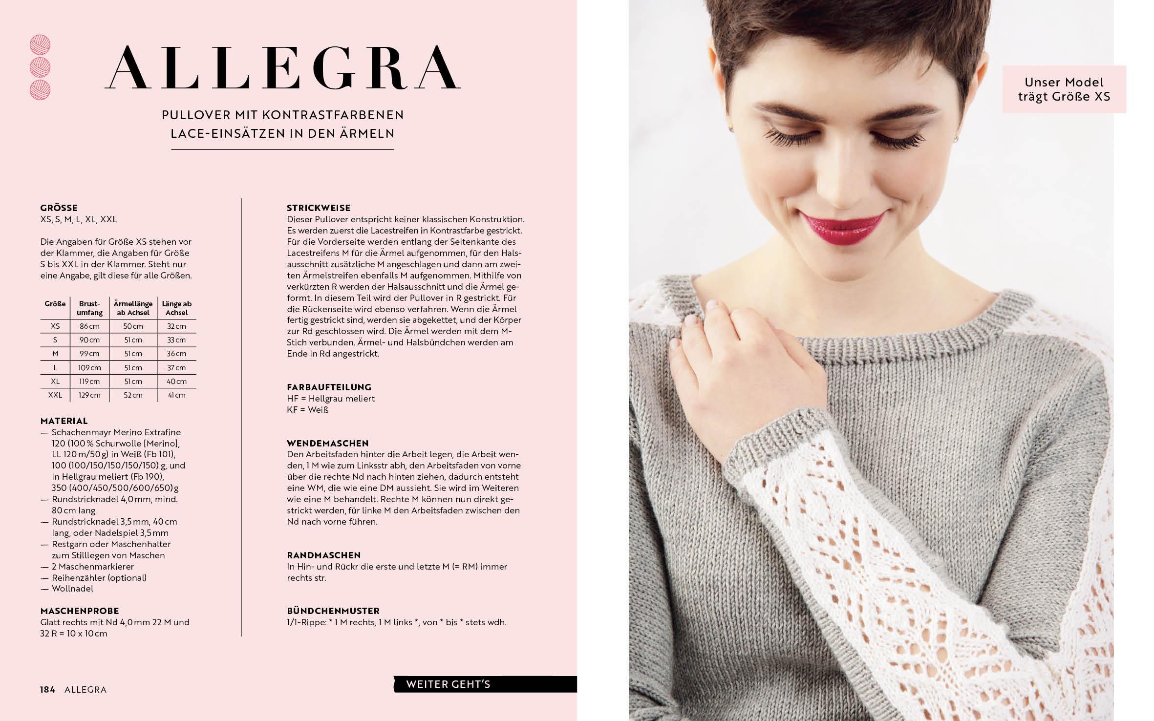 Beispielinhalt (Bild) Pullover stricken - Das Grundlagenwerk