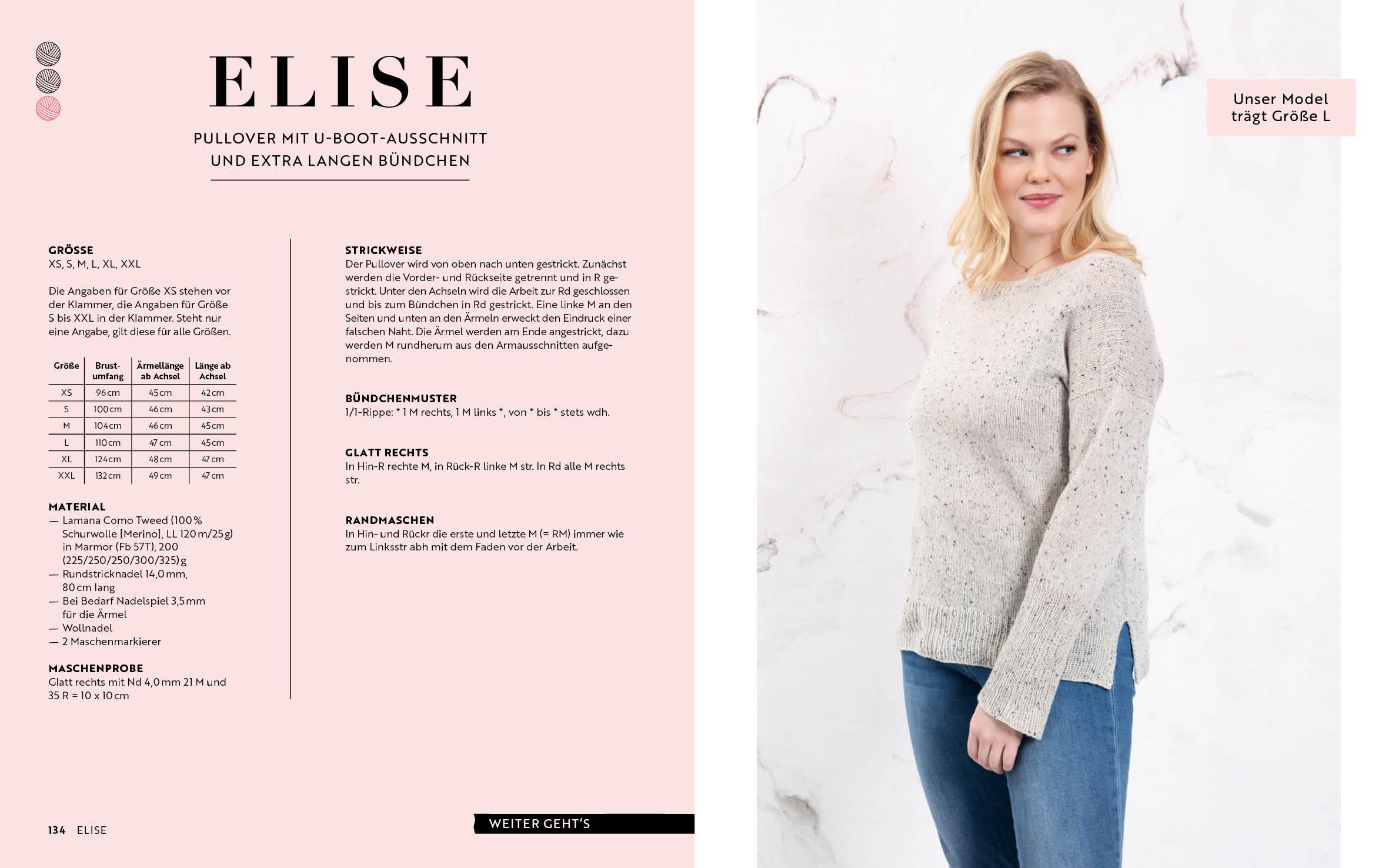 Beispielinhalt (Bild) Pullover stricken - Das Grundlagenwerk