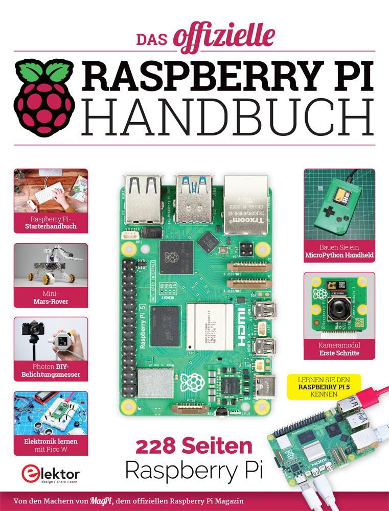 Vorderes Coverbild Das offizielle Raspberry Pi Handbuch
