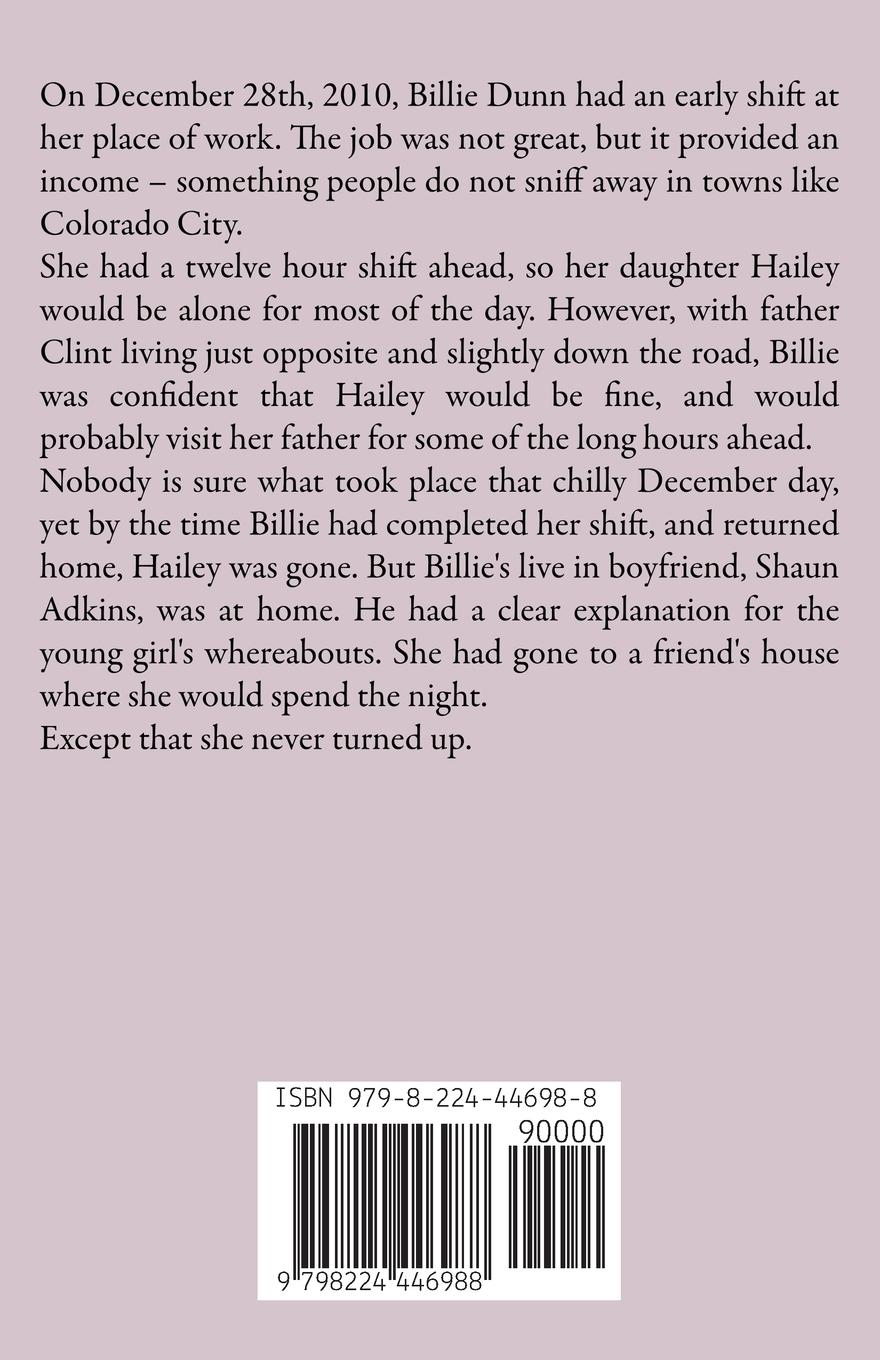 Rückseitencover The Disappearance of Hailey Dunn