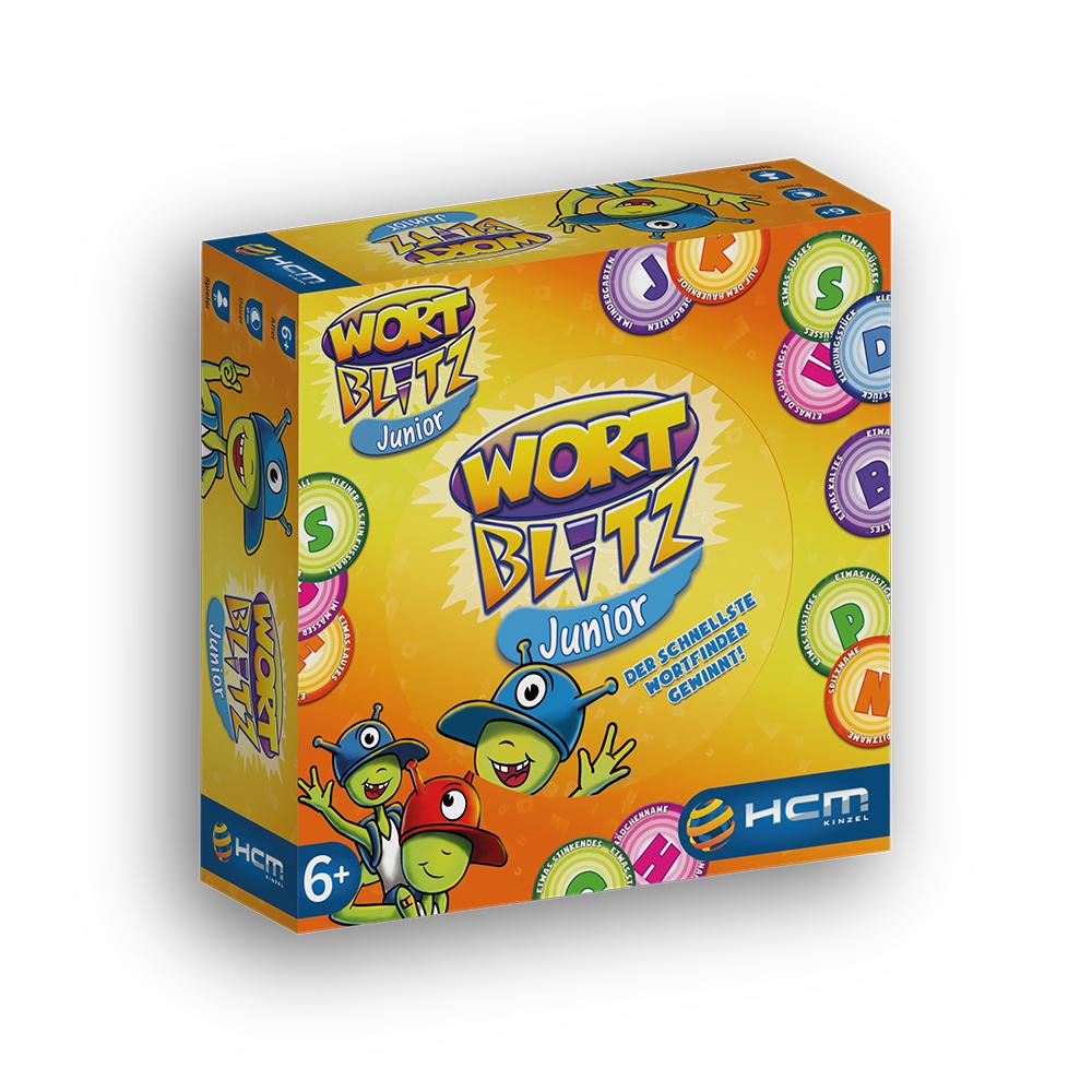 Vorderes Coverbild Wortblitz Junior Kartenspiel