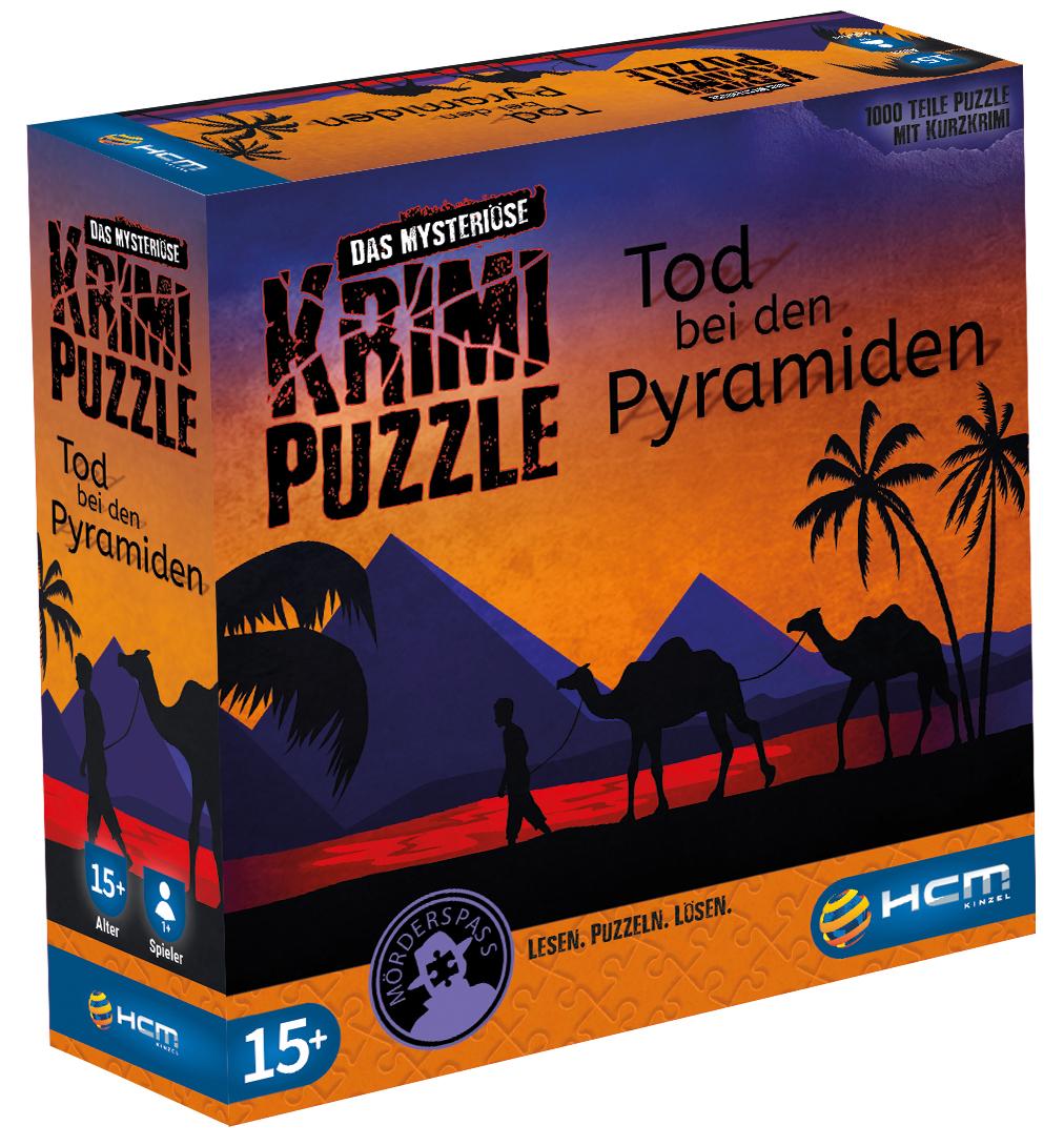 Vorderes Coverbild Tod bei den Pyramiden - Das mysteriöse Krimi Puzzle/1000 T