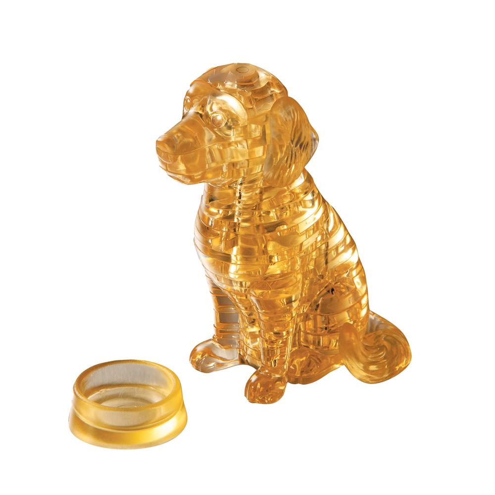 Beispielinhalt (Bild) Crystal Puzzle - Golden Retriever - 41 Teile