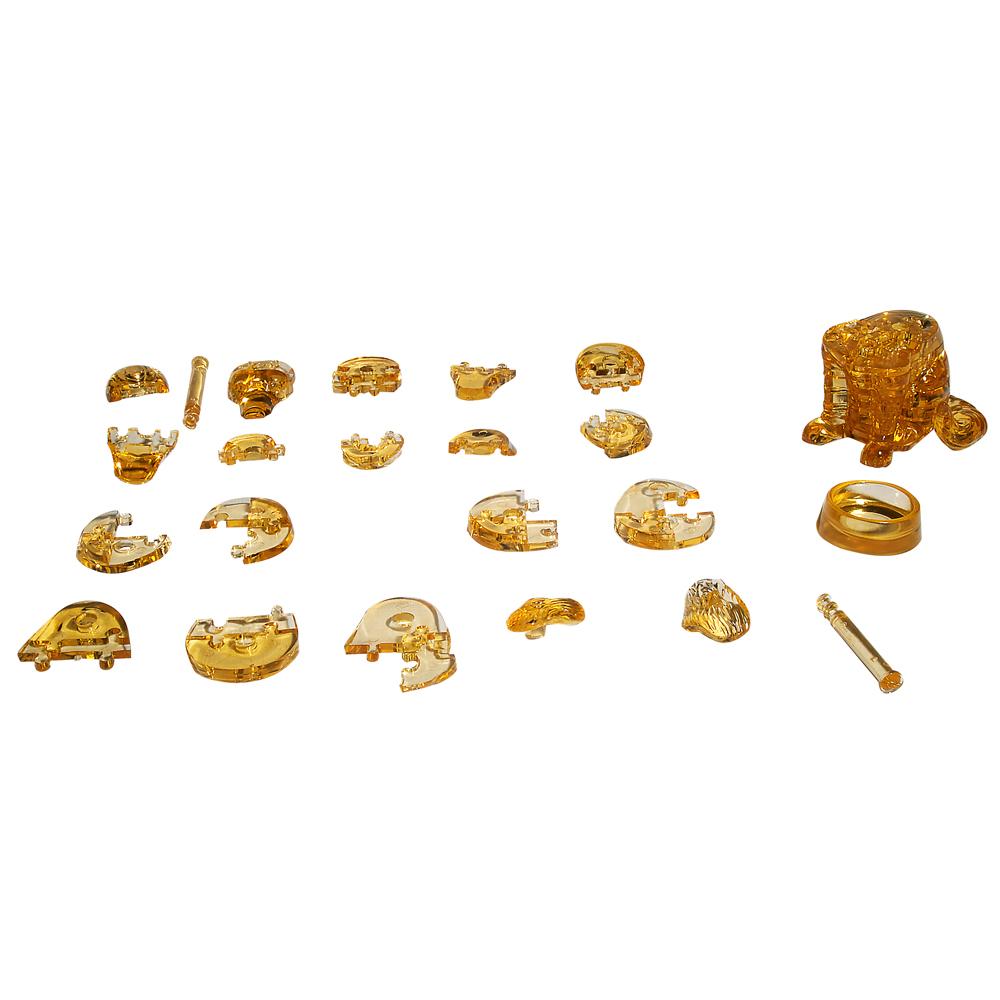 Beispielinhalt (Bild) Crystal Puzzle - Golden Retriever - 41 Teile