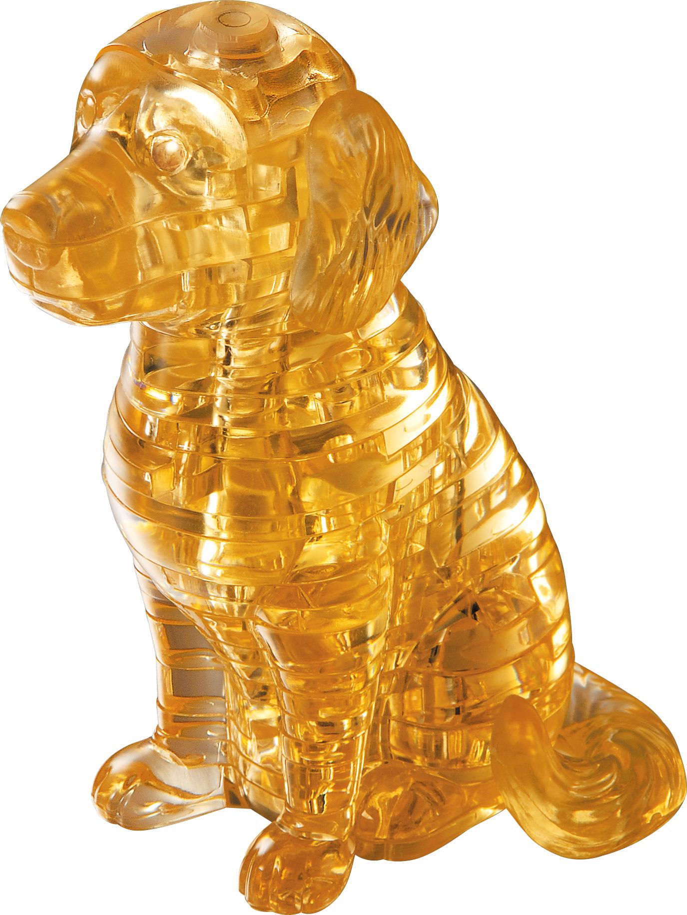 Beispielinhalt (Bild) Crystal Puzzle - Golden Retriever - 41 Teile