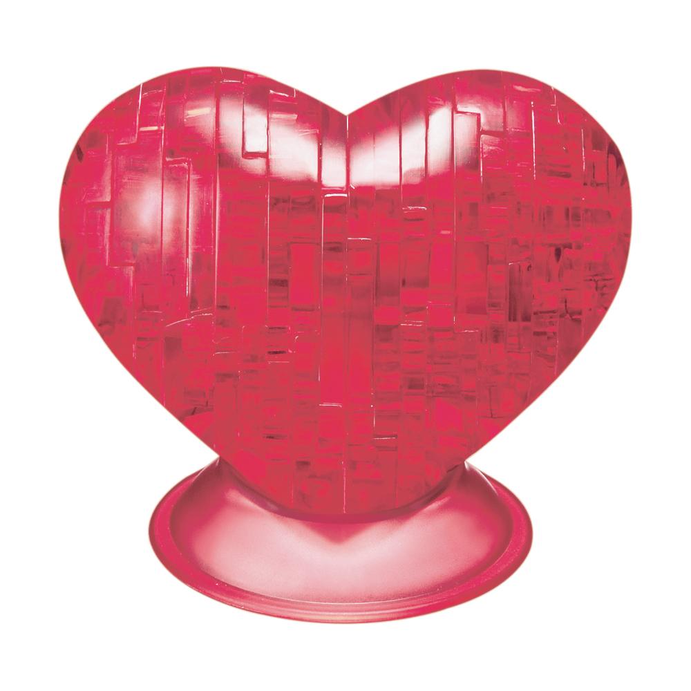 Beispielinhalt (Bild) Crystal Puzzle - Herz Rot - 46 Teile