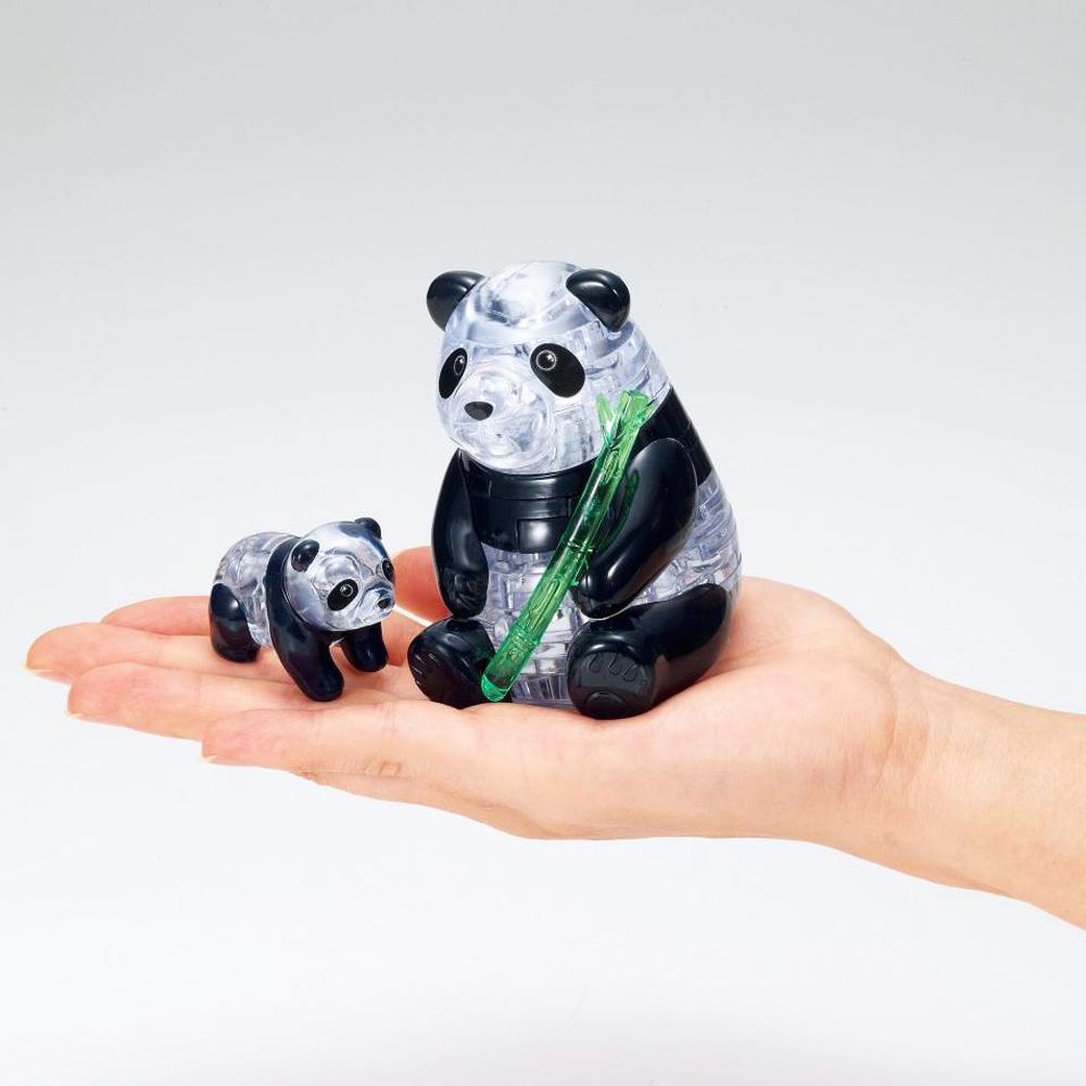 Beispielinhalt (Bild) Crystal Puzzle - Pandapaar - 51 Teile