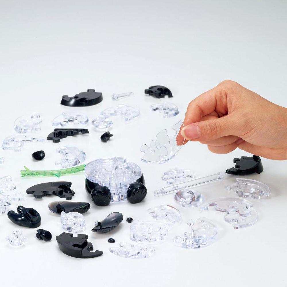 Beispielinhalt (Bild) Crystal Puzzle - Pandapaar - 51 Teile