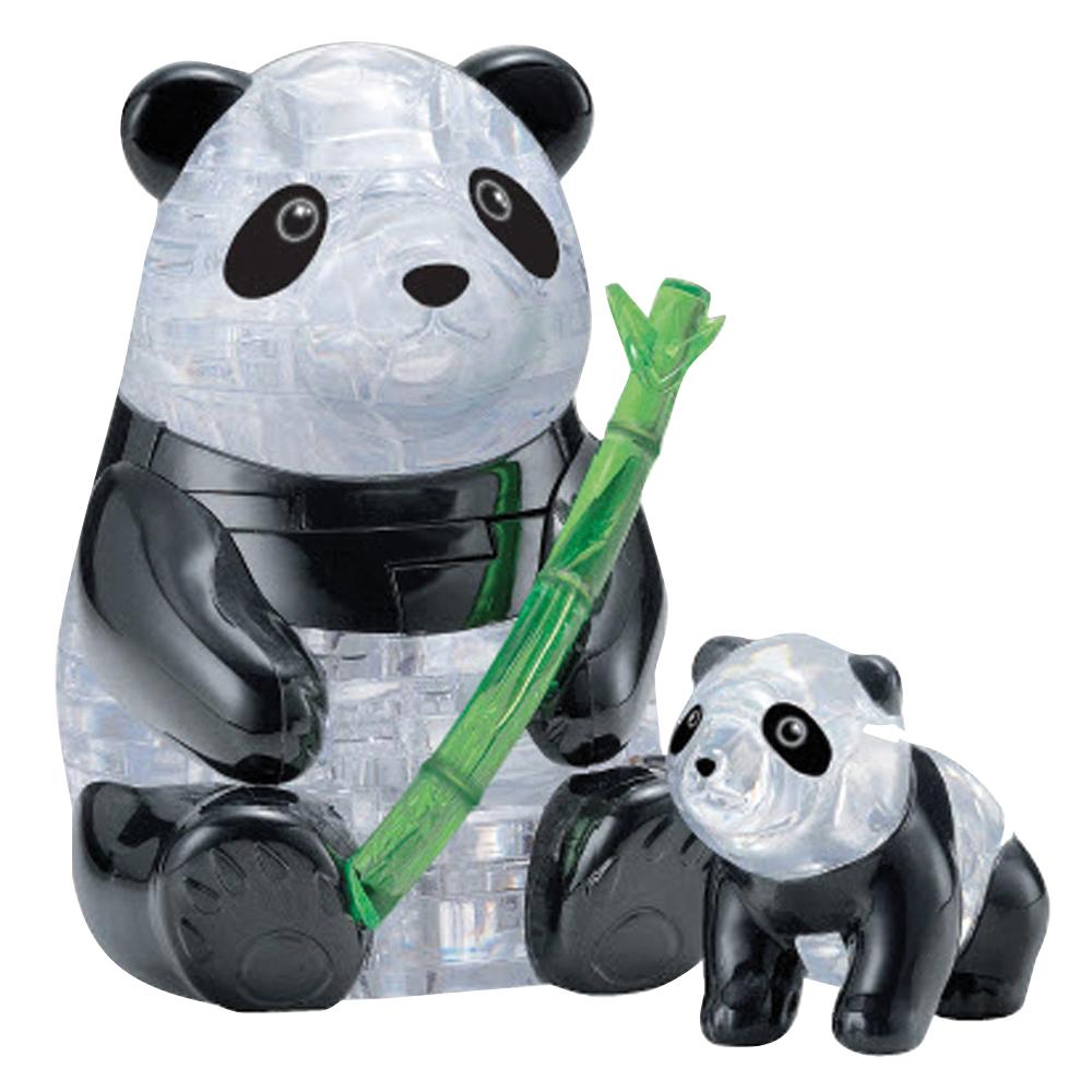 Beispielinhalt (Bild) Crystal Puzzle - Pandapaar - 51 Teile