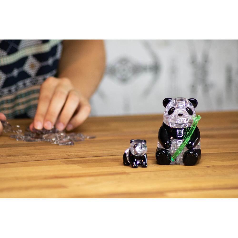 Beispielinhalt (Bild) Crystal Puzzle - Pandapaar - 51 Teile
