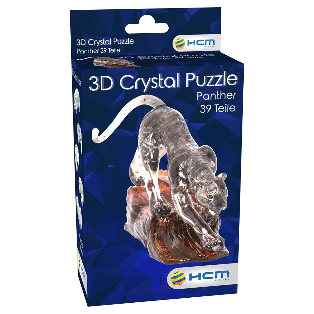 Vorderes Coverbild Crystal Puzzle - Panther - 39 Teile