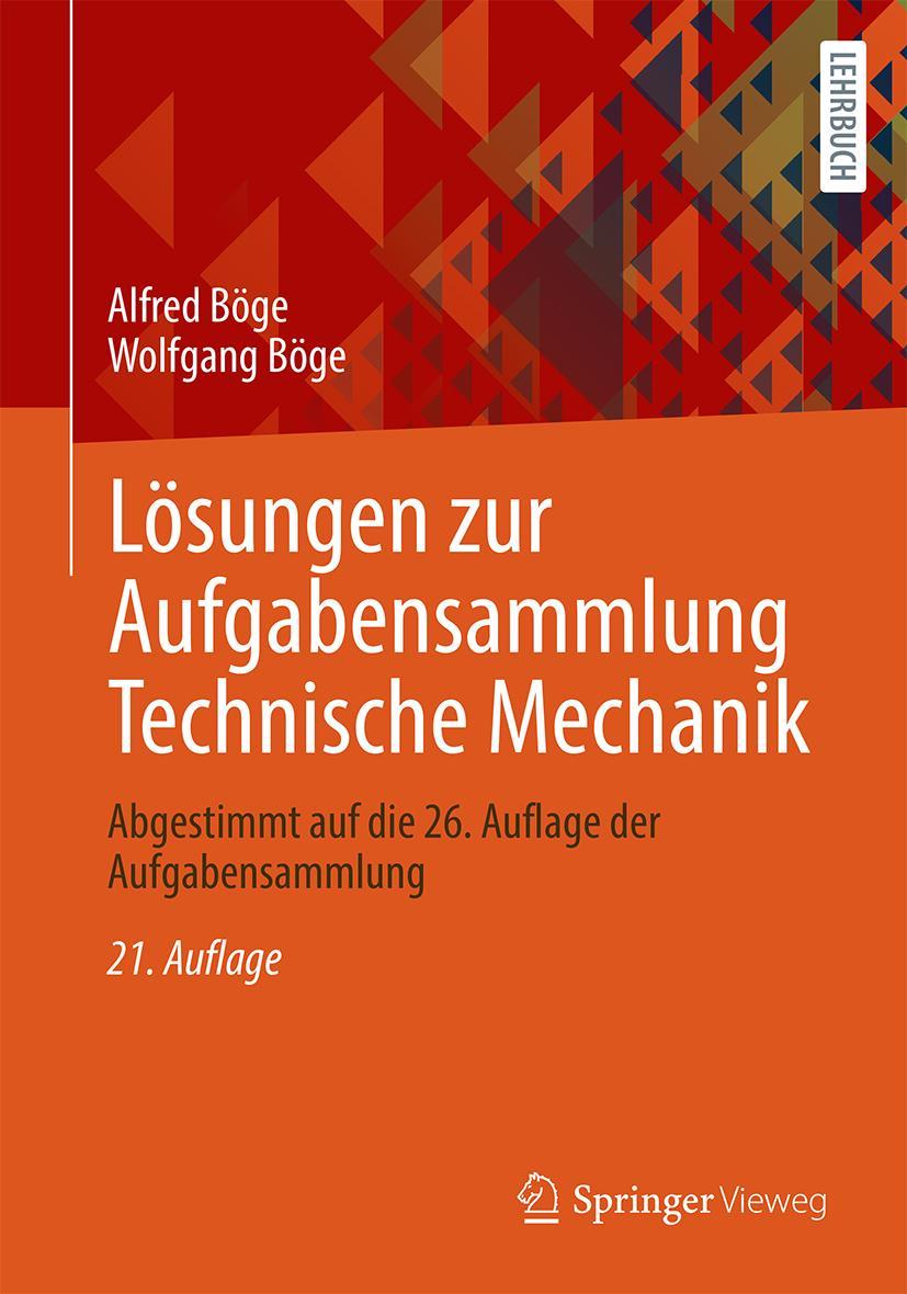 Vorderes Coverbild Lösungen zur Aufgabensammlung Technische Mechanik
