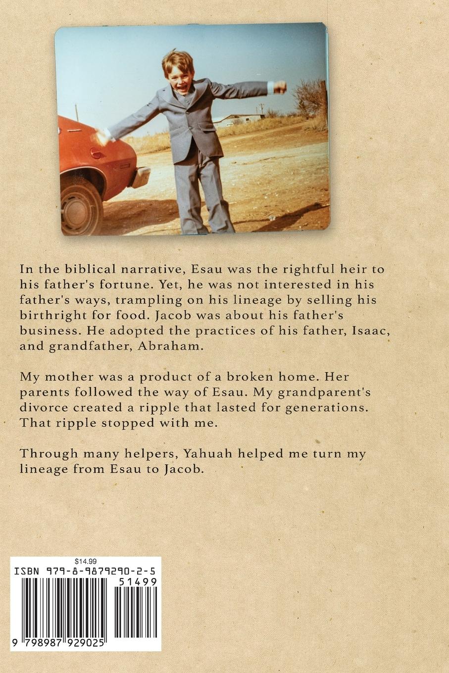 Rückseitencover Becoming Jacob