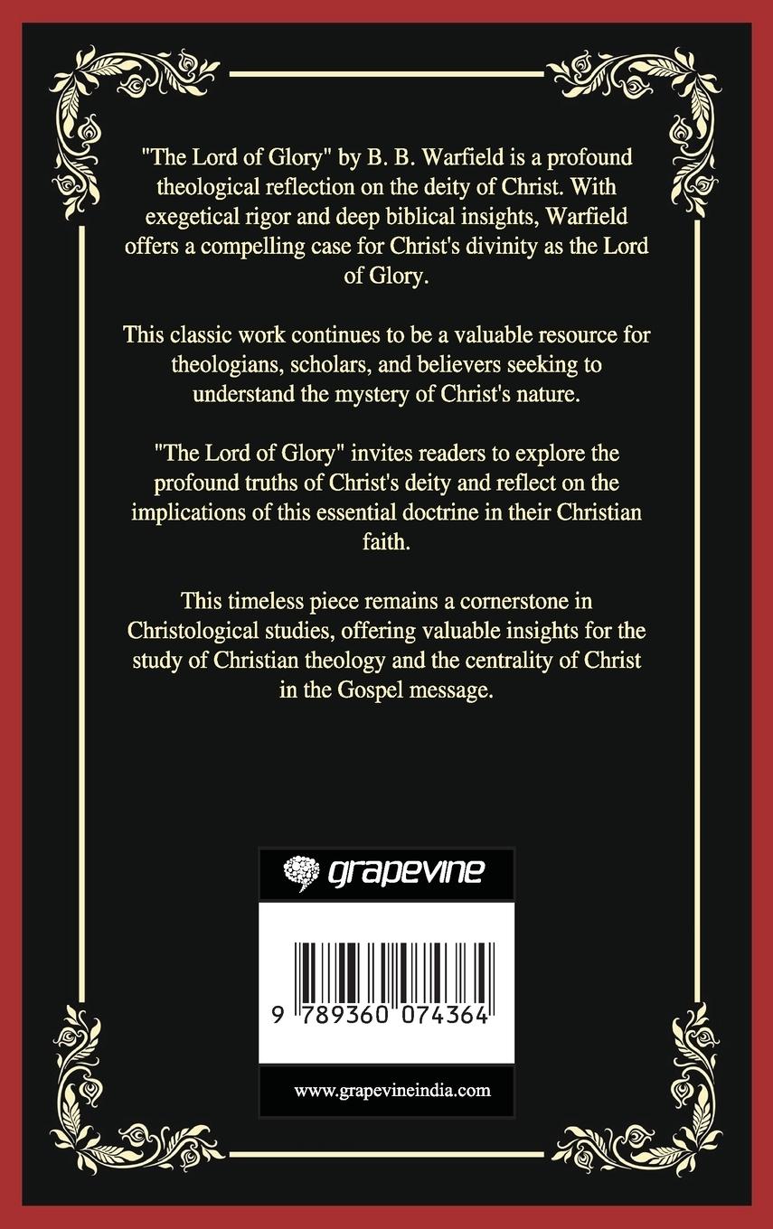 Rückseitencover The Lord of Glory