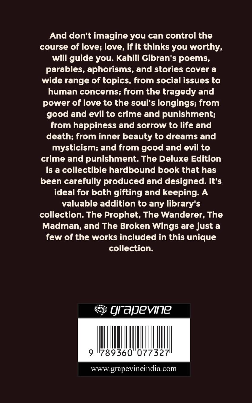 Rückseitencover Collected Works of Kahlil Gibran