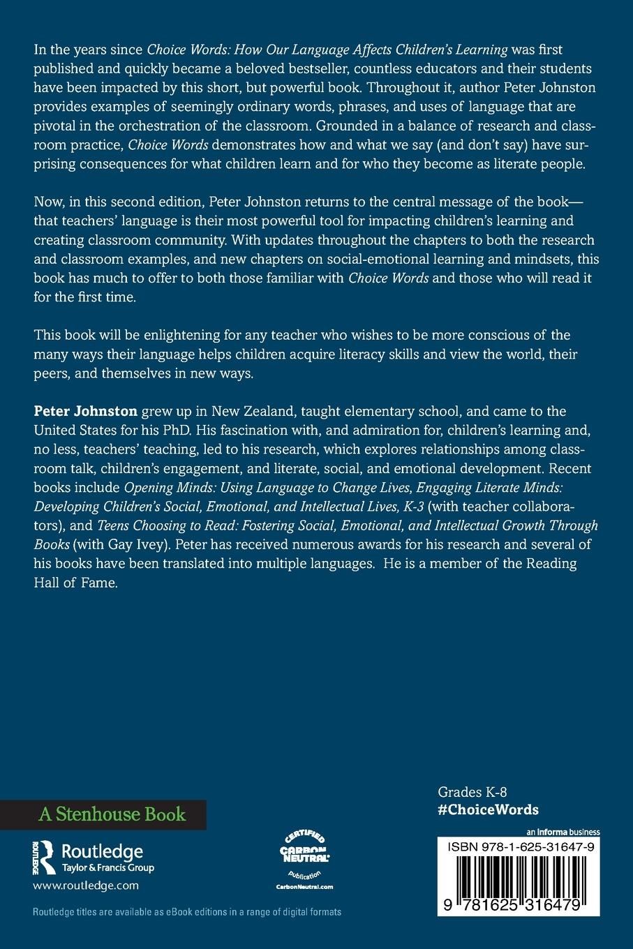 Rückseitencover Choice Words