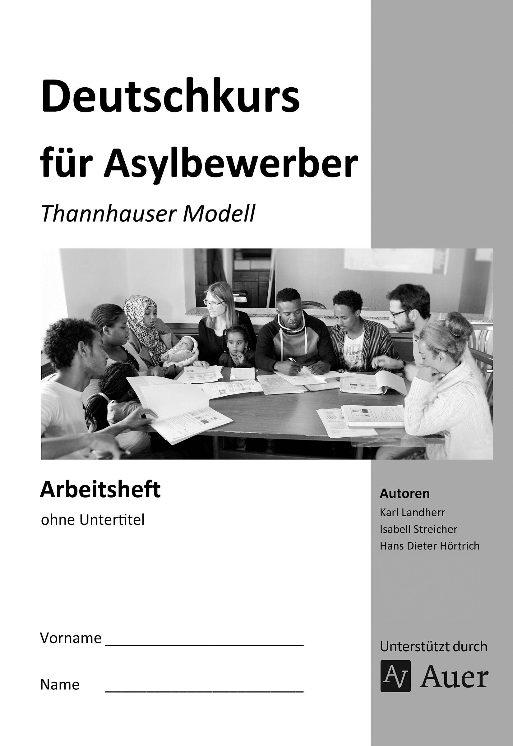 Vorderes Coverbild Arbeitsheft Deutschkurs für Asylbewerber