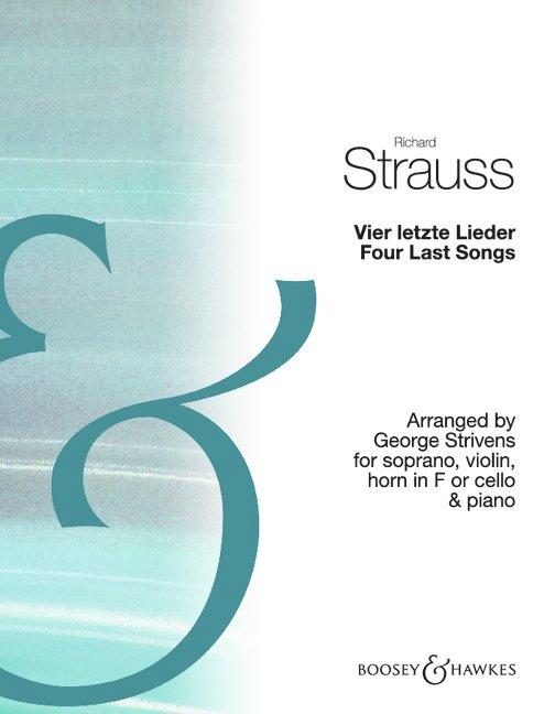 Vorderes Coverbild Vier letzte Lieder / Four Last Songs
