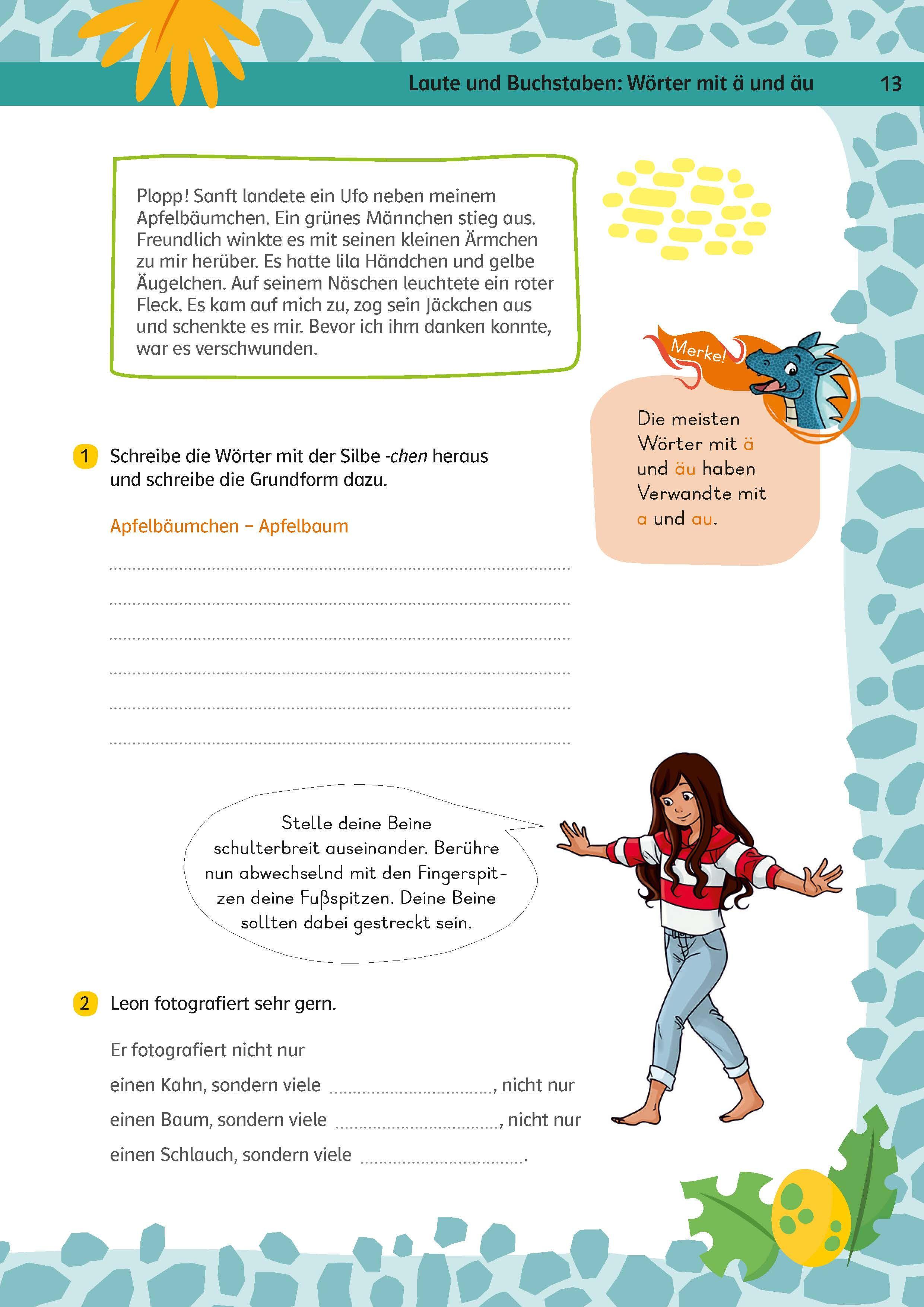 Beispielinhalt (Bild) Team Drachenstark: Topfit in Klasse 3