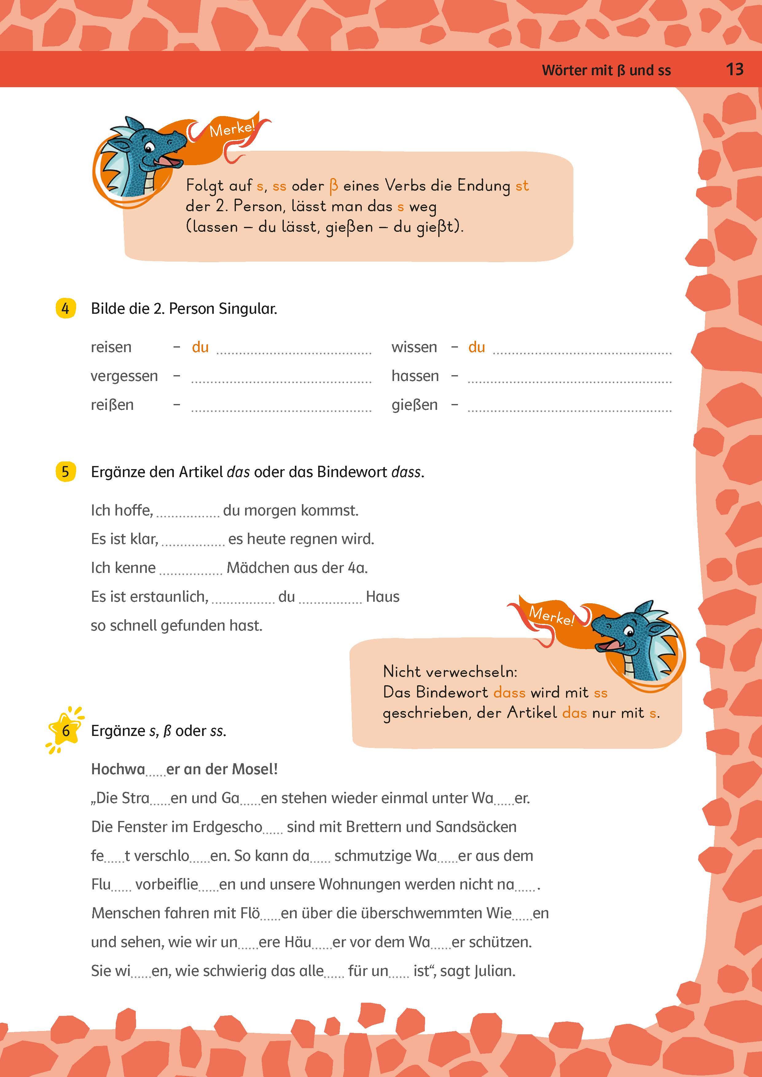 Beispielinhalt (Bild) Team Drachenstark: Topfit in Klasse 4